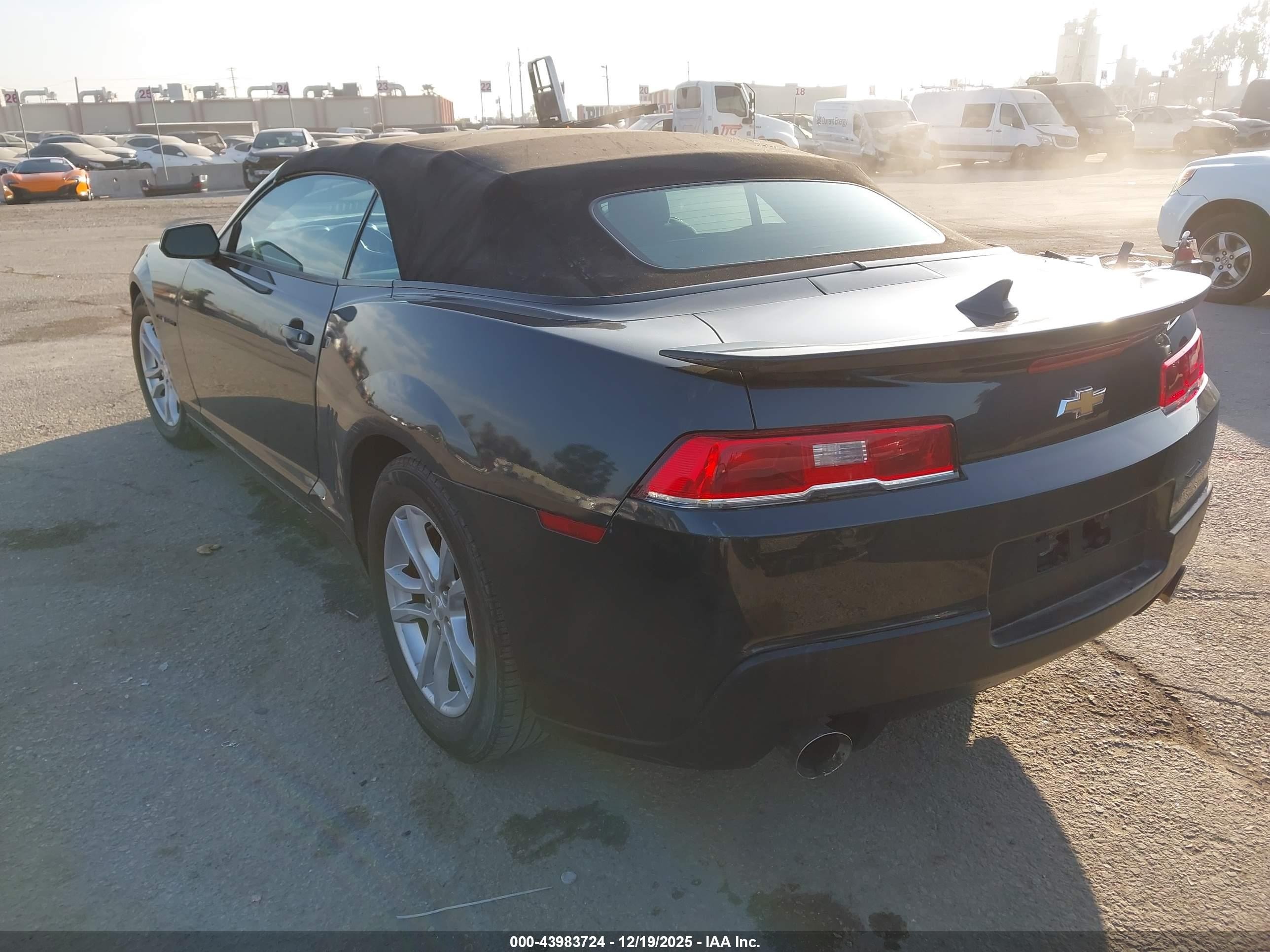 2015 Chevrolet Camaro 1lt Gray vin: 2G1FD3D30F9132221