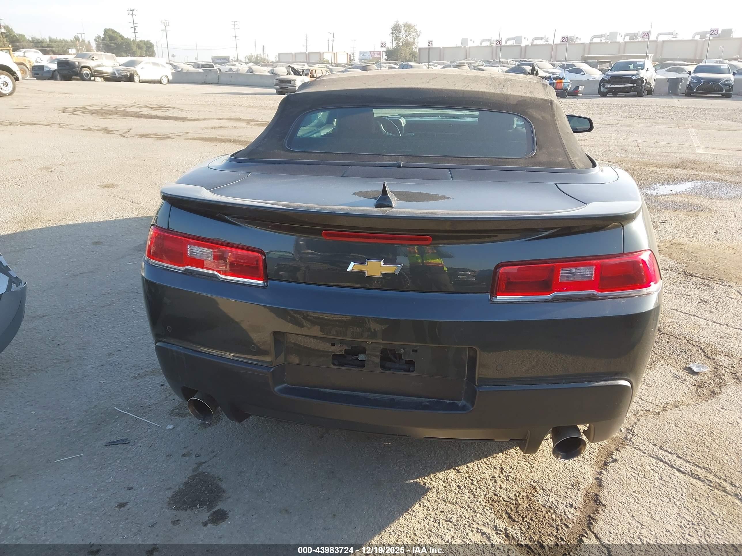 2015 Chevrolet Camaro 1lt Gray vin: 2G1FD3D30F9132221