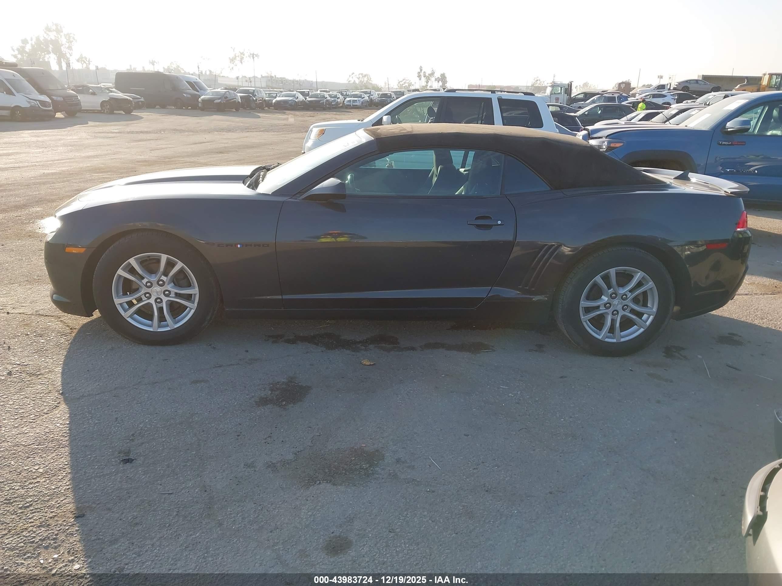 2015 Chevrolet Camaro 1lt Gray vin: 2G1FD3D30F9132221