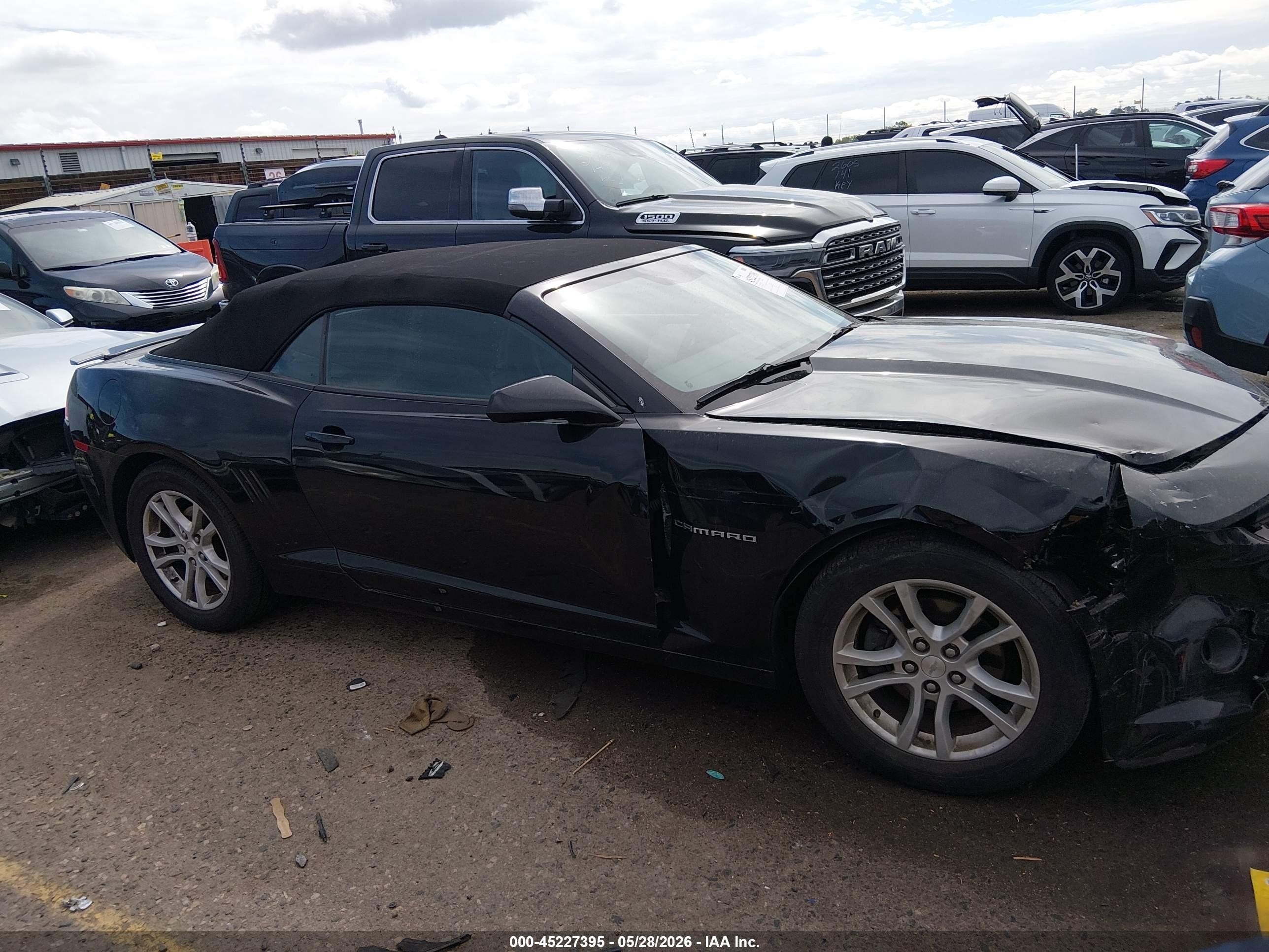 2015 Chevrolet Camaro 1lt Black vin: 2G1FD3D30F9224168