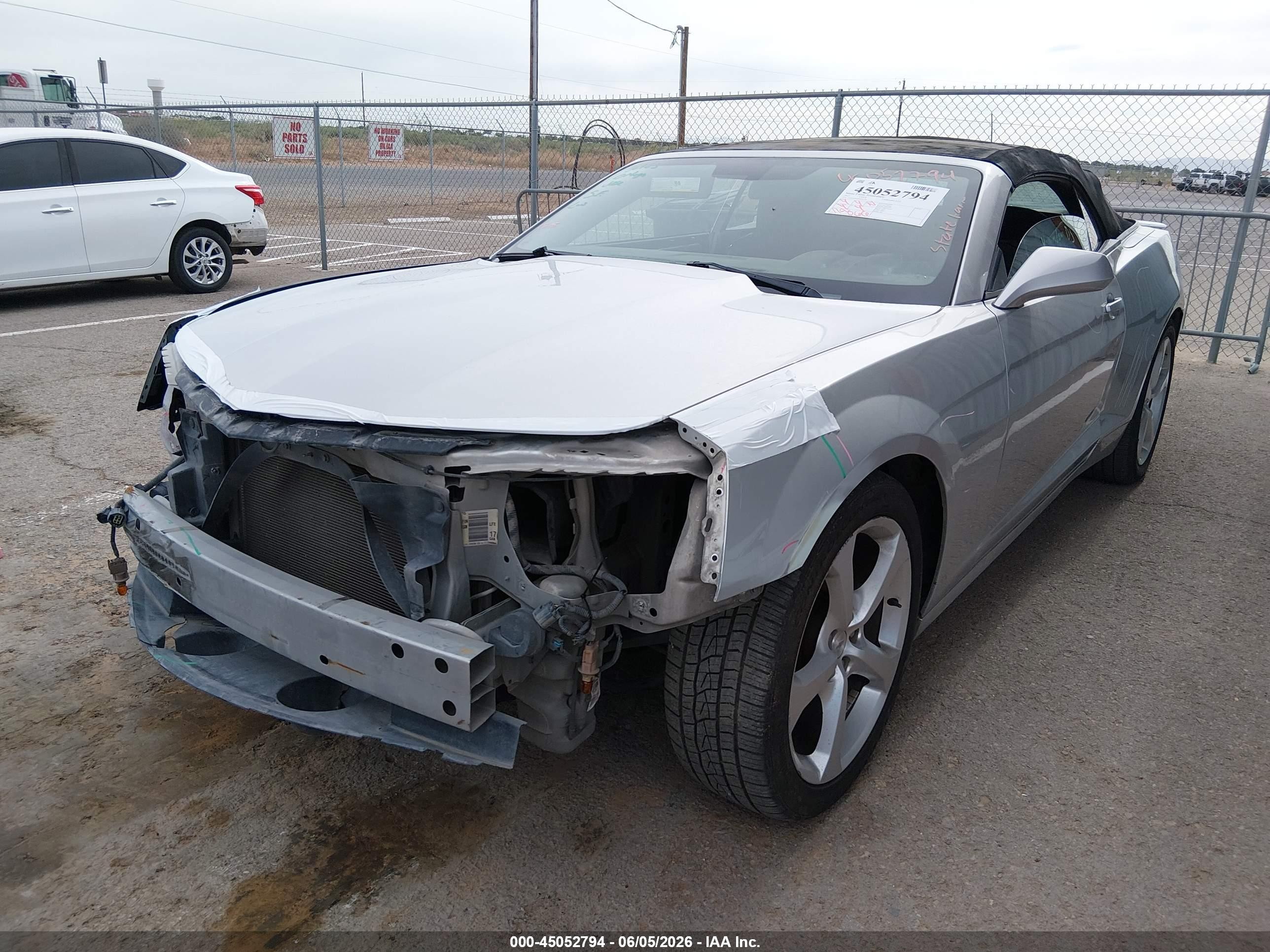 2015 Chevrolet Camaro 1lt Silver vin: 2G1FD3D30F9285178