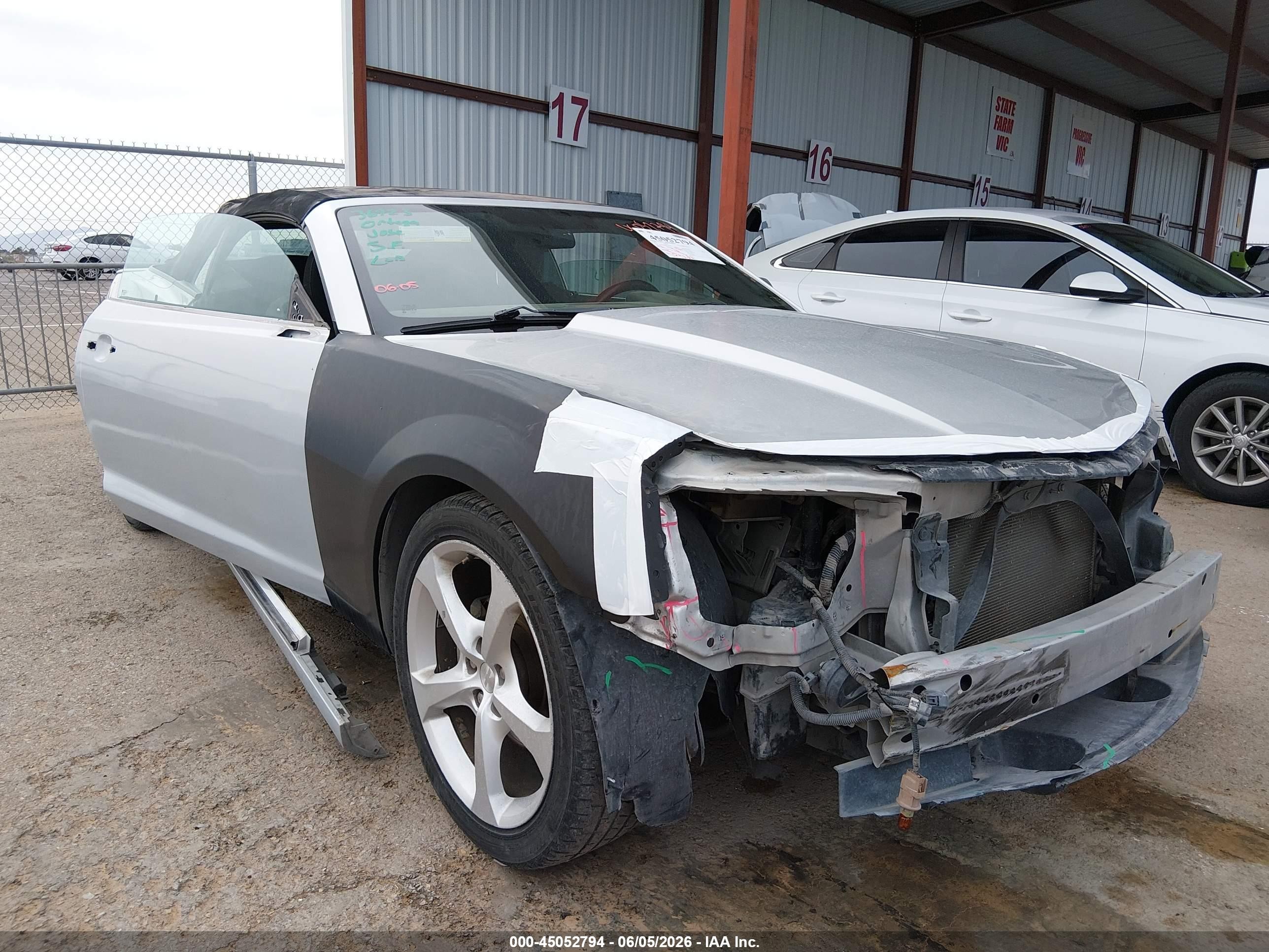 2015 Chevrolet Camaro 1lt Silver vin: 2G1FD3D30F9285178