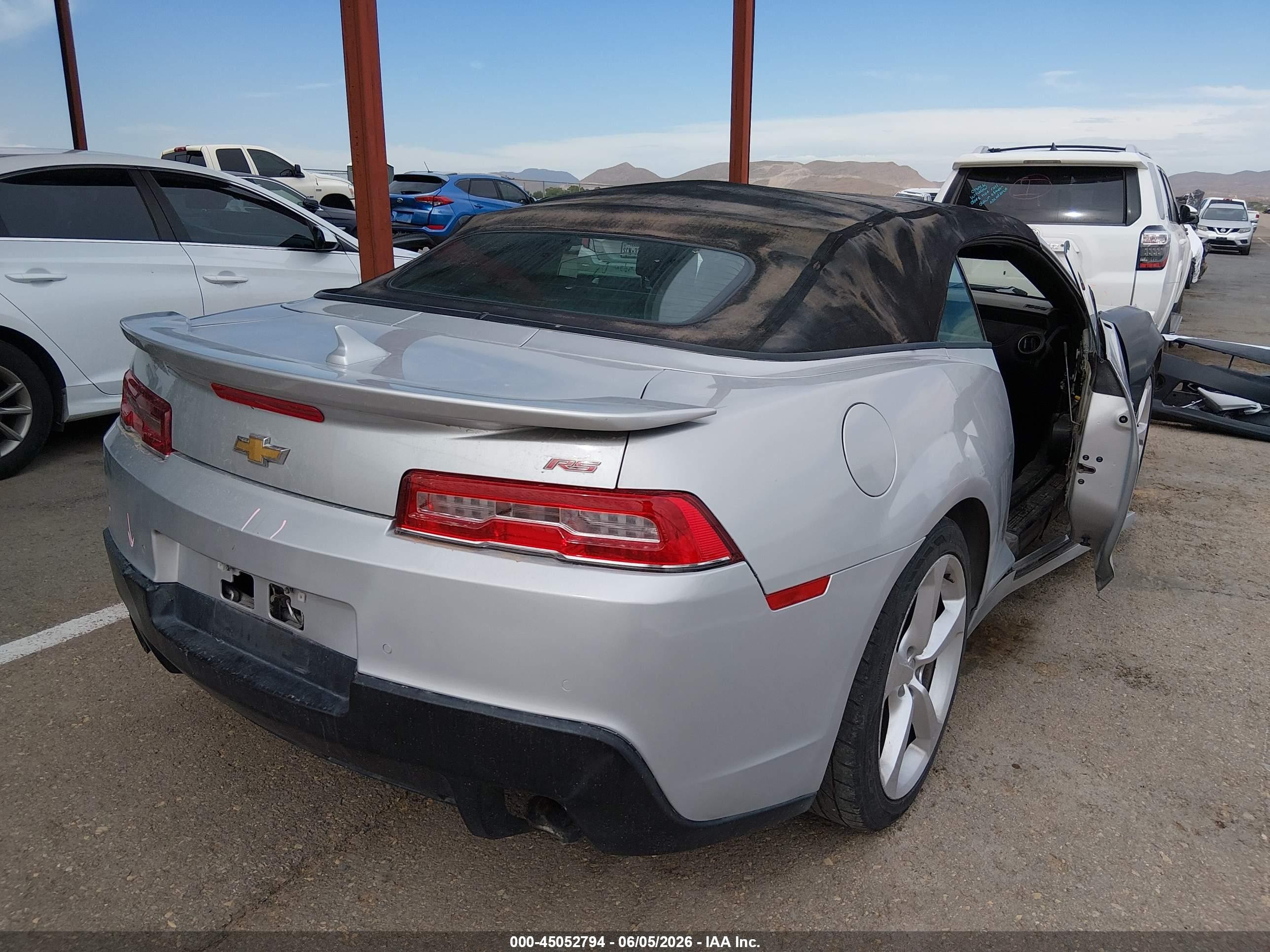 2015 Chevrolet Camaro 1lt Silver vin: 2G1FD3D30F9285178