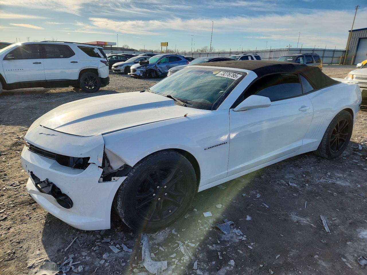 2015 Chevrolet Camaro Lt White vin: 2G1FD3D31F9264467