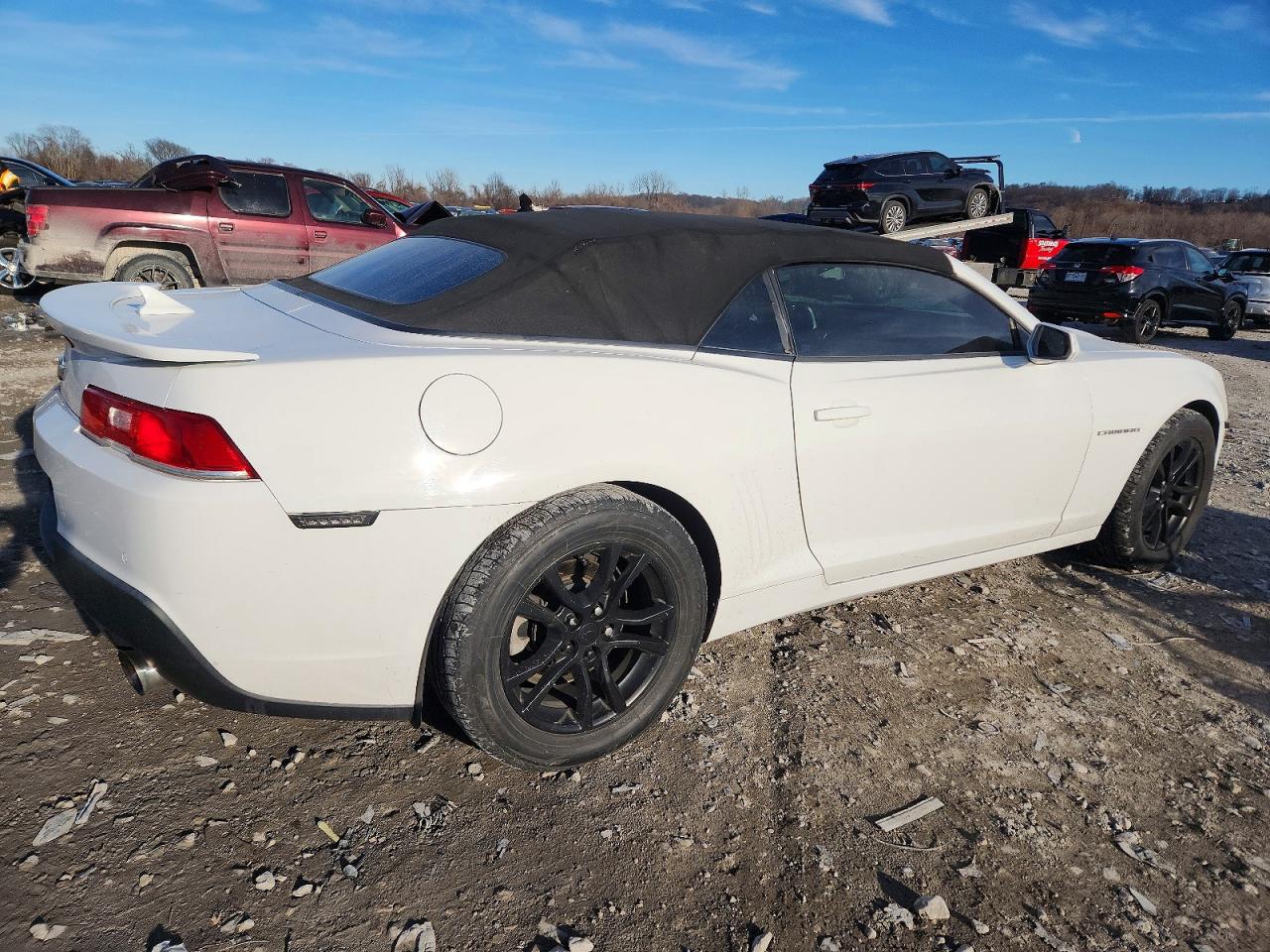 2015 Chevrolet Camaro Lt White vin: 2G1FD3D31F9264467