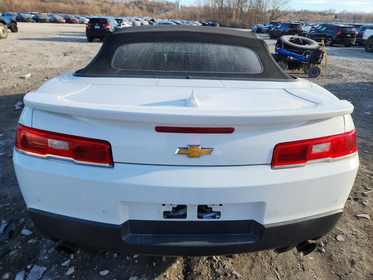 2015 Chevrolet Camaro Lt White vin: 2G1FD3D31F9264467