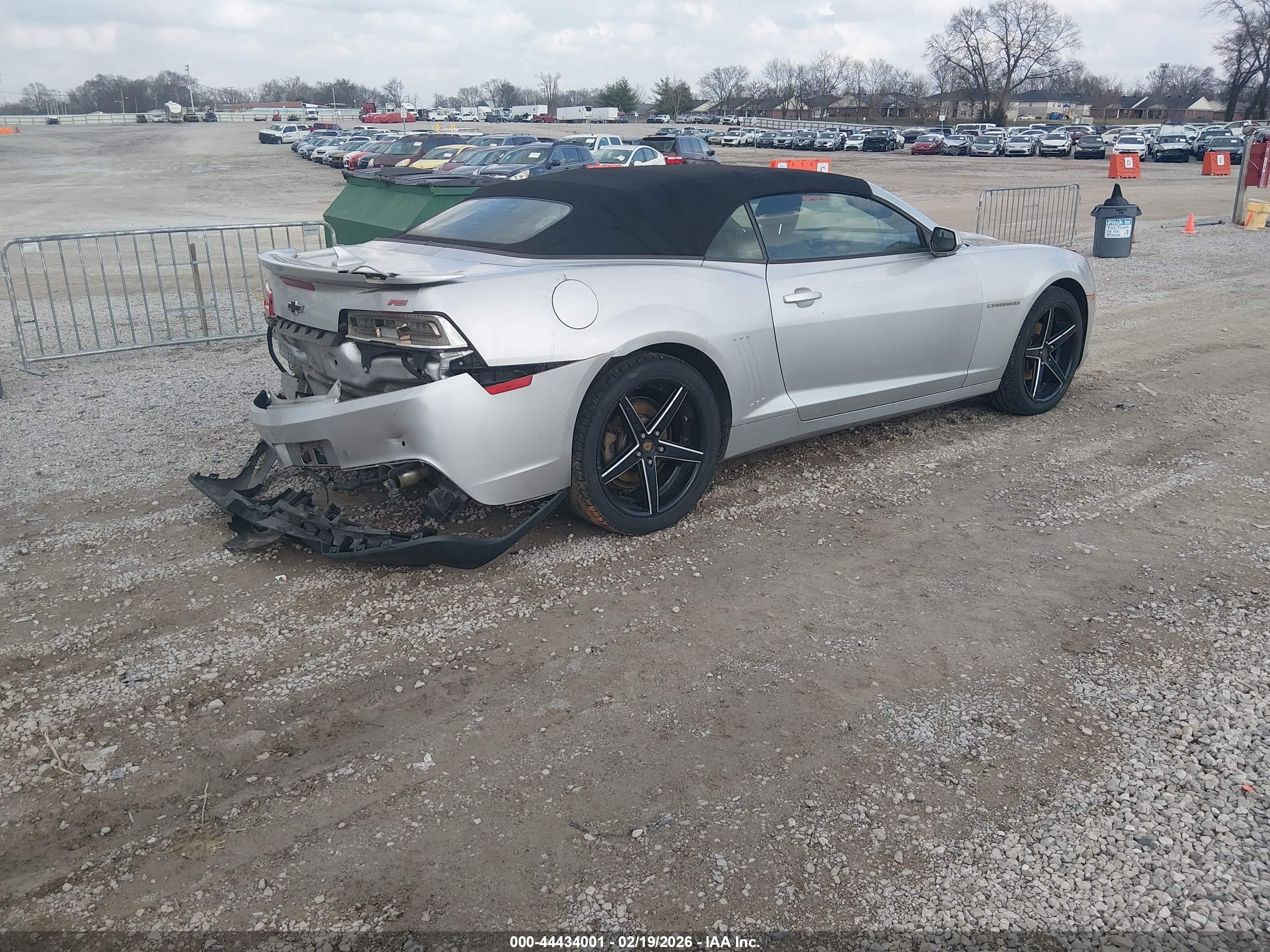2015 Chevrolet Camaro 1lt Silver vin: 2G1FD3D32F9285148