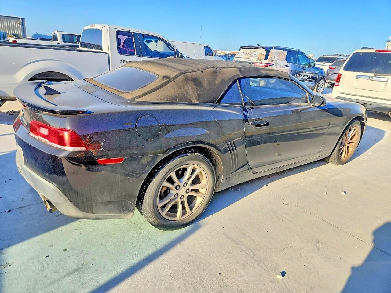 2015 Chevrolet Camaro Lt Black vin: 2G1FD3D33F9248500