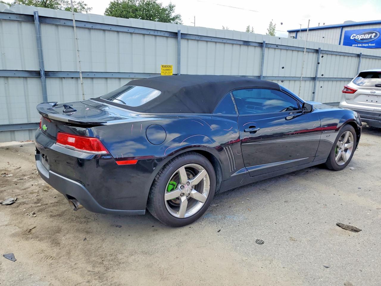 2015 Chevrolet Camaro Lt Black vin: 2G1FD3D34F9210838