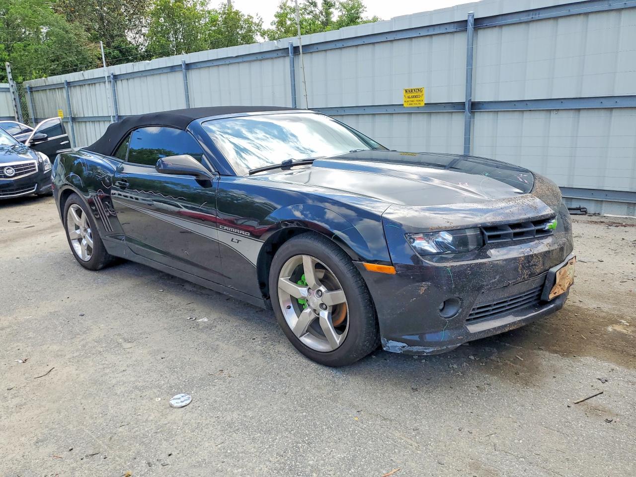 2015 Chevrolet Camaro Lt Black vin: 2G1FD3D34F9210838
