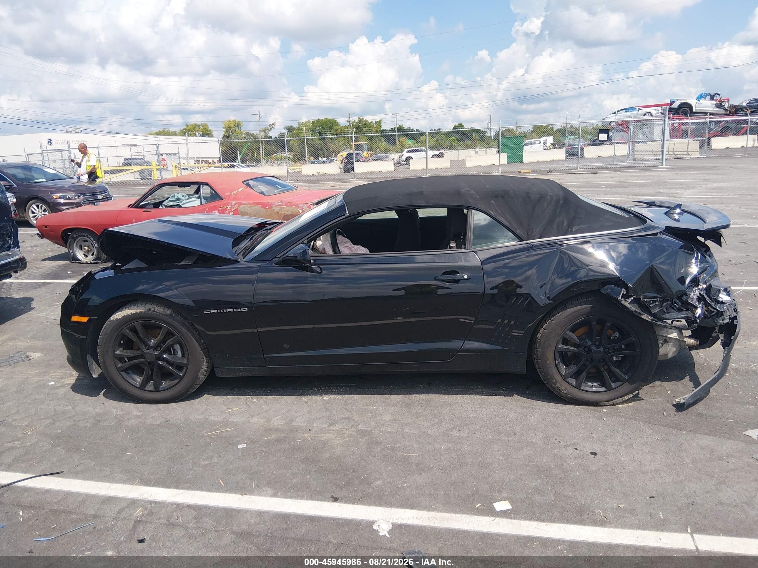 2015 Chevrolet Camaro 1lt Черный vin: 2G1FD3D34F9274443