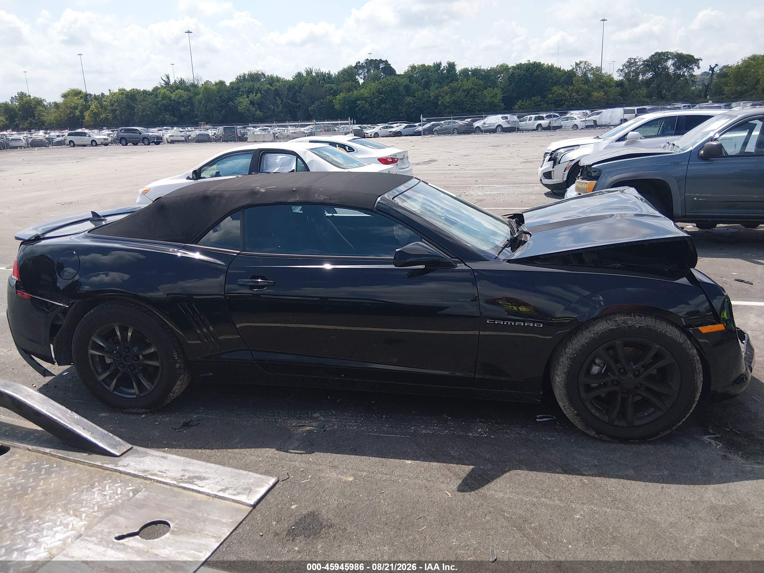 2015 Chevrolet Camaro 1lt Черный vin: 2G1FD3D34F9274443