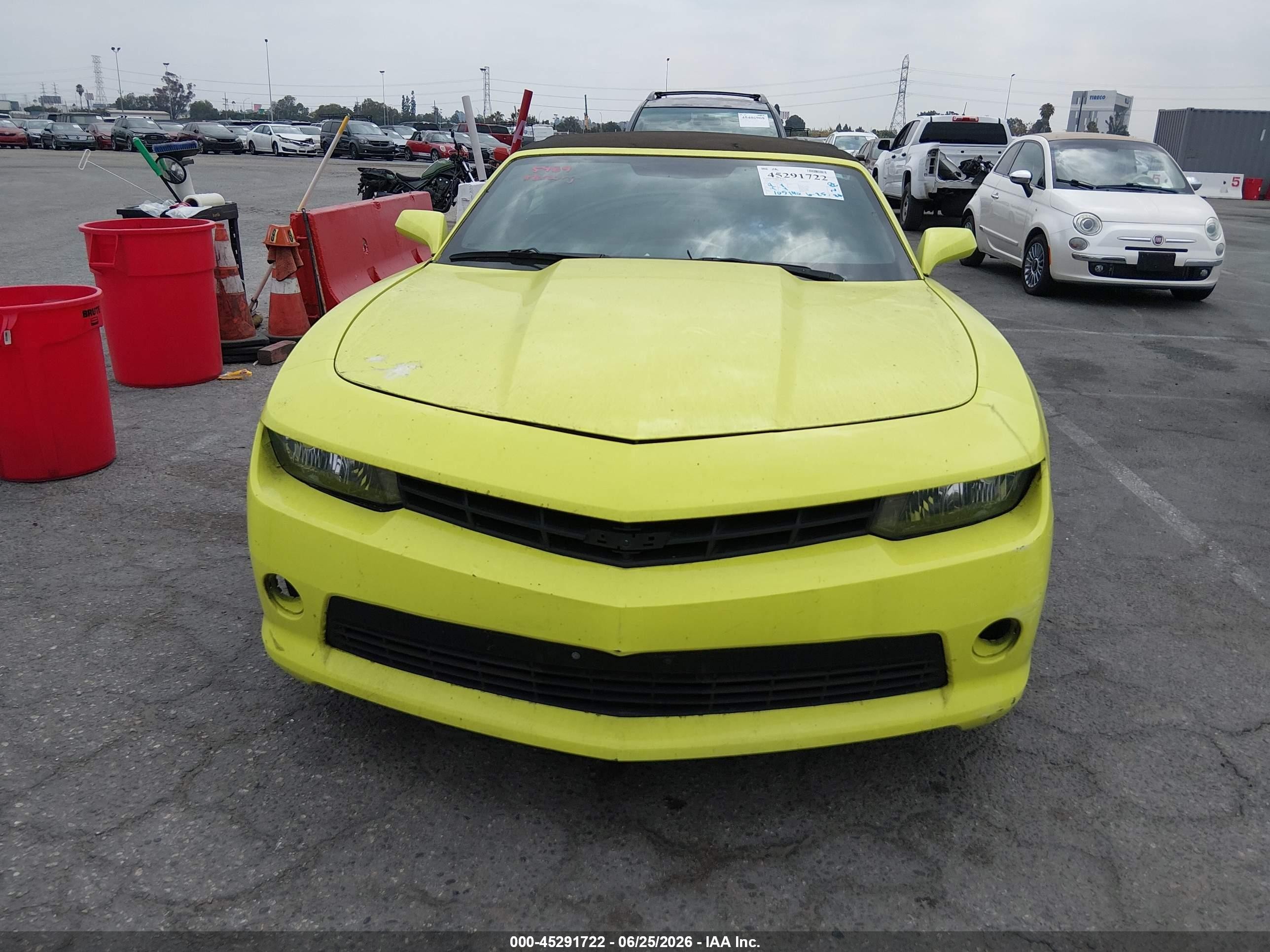 2015 Chevrolet Camaro 1lt Желтый vin: 2G1FD3D35F9262141