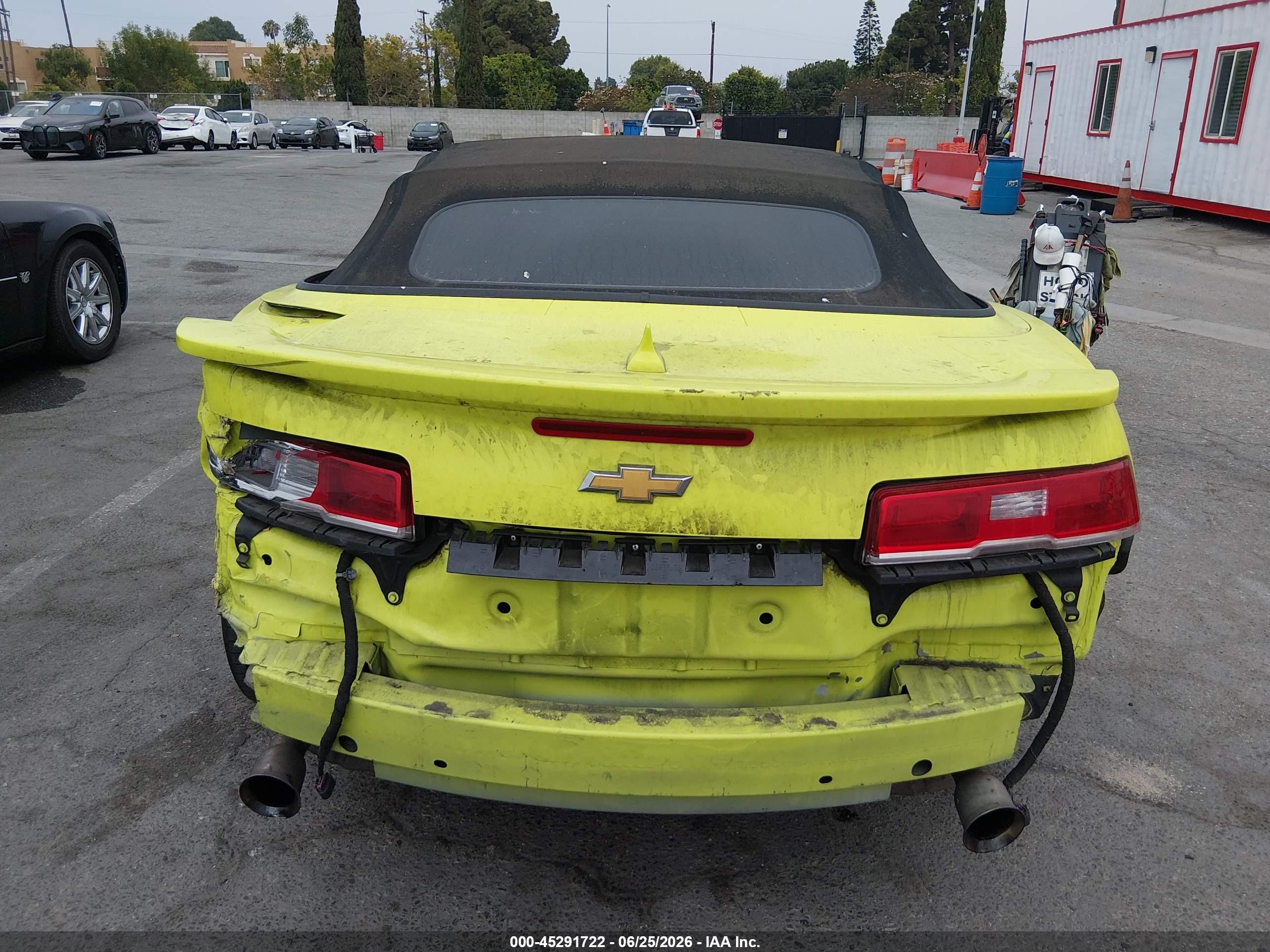 2015 Chevrolet Camaro 1lt Желтый vin: 2G1FD3D35F9262141