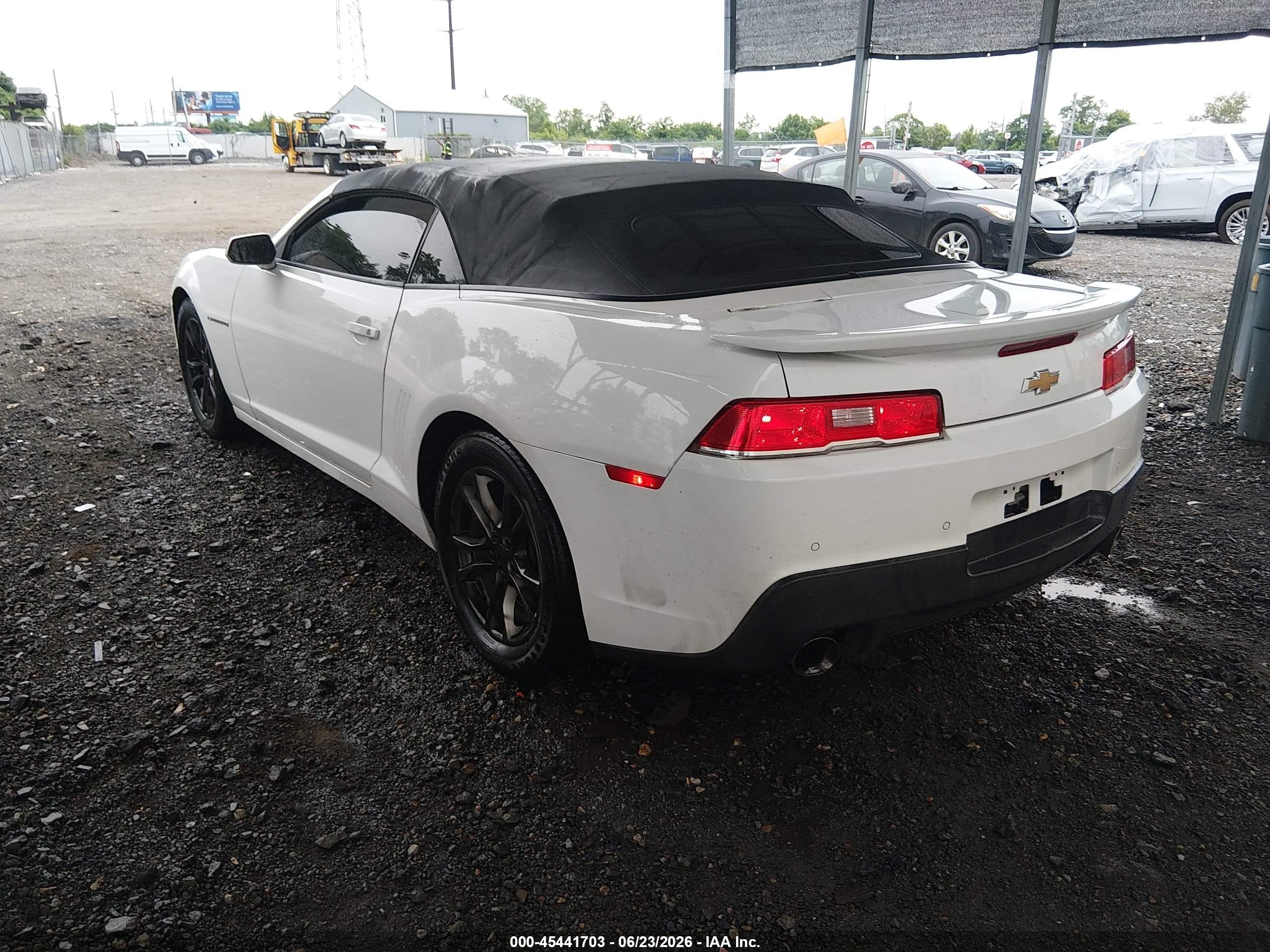 2015 Chevrolet Camaro 1lt White vin: 2G1FD3D36F9279515