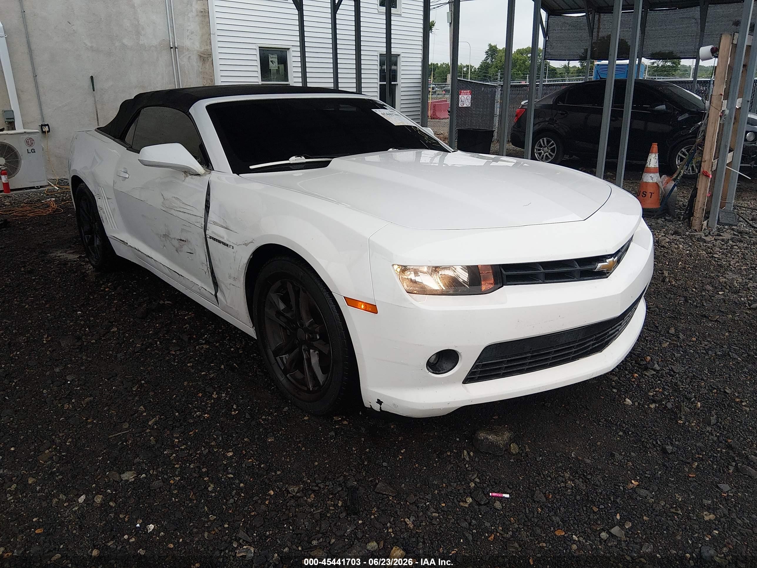 2015 Chevrolet Camaro 1lt White vin: 2G1FD3D36F9279515