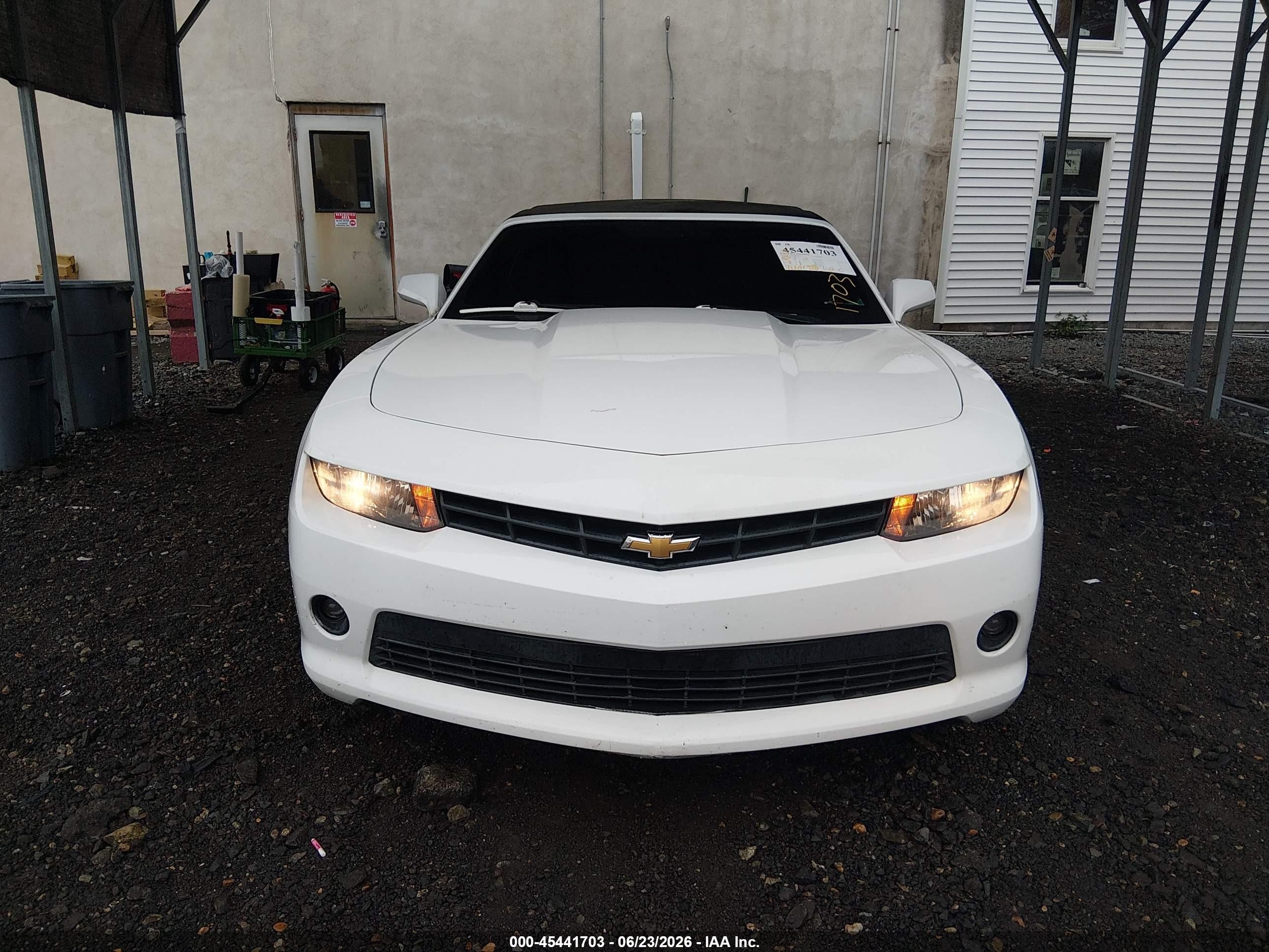 2015 Chevrolet Camaro 1lt White vin: 2G1FD3D36F9279515