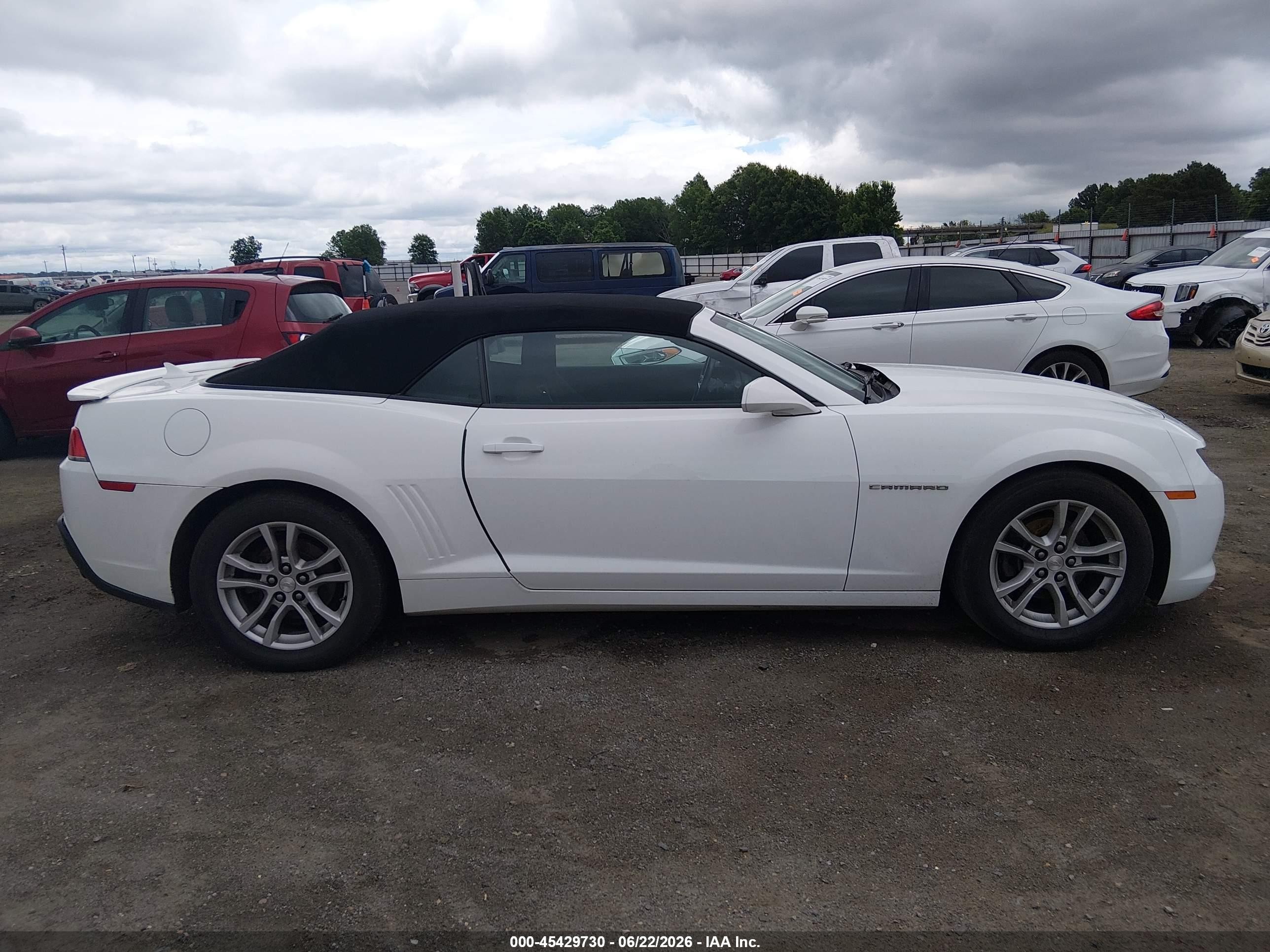 2015 Chevrolet Camaro 1lt White vin: 2G1FD3D36F9292250