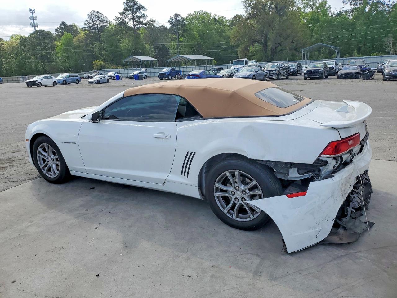 2015 Chevrolet Camaro Lt White vin: 2G1FD3D37F9275909