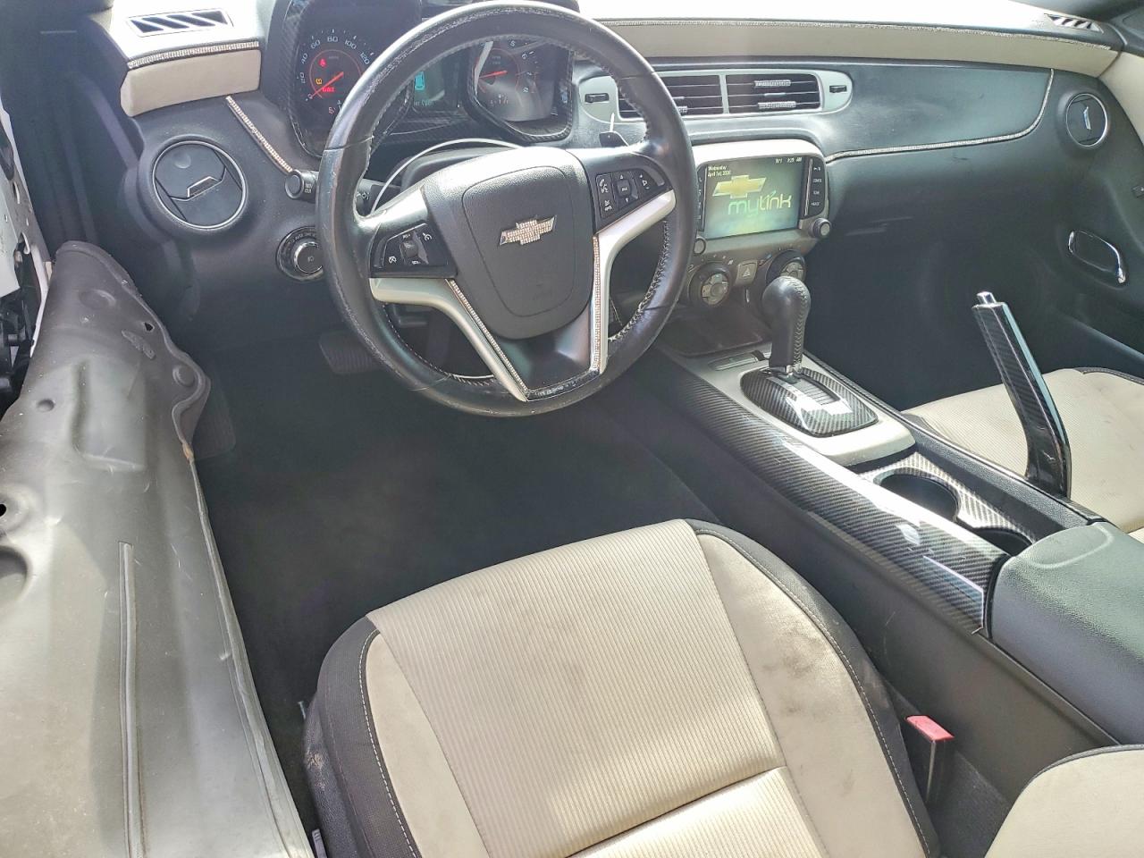 2015 Chevrolet Camaro Lt White vin: 2G1FD3D37F9275909