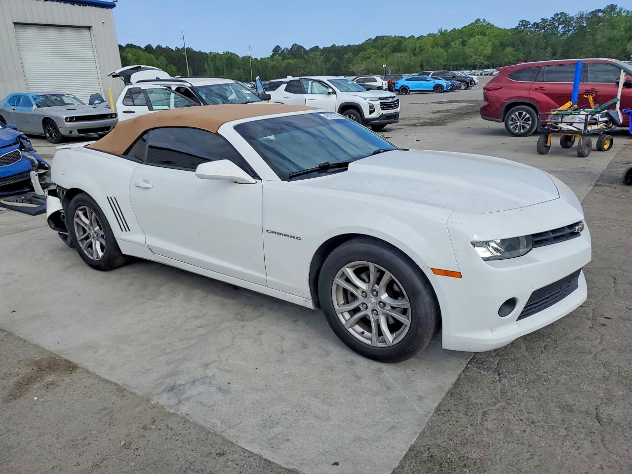 2015 Chevrolet Camaro Lt White vin: 2G1FD3D37F9275909