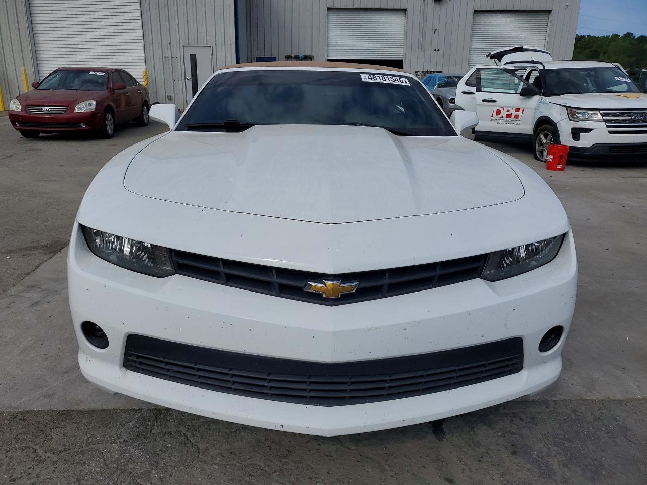 2015 Chevrolet Camaro Lt White vin: 2G1FD3D37F9275909