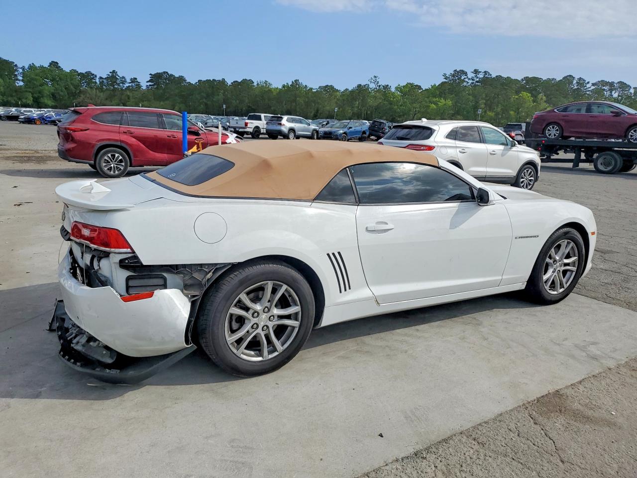 2015 Chevrolet Camaro Lt White vin: 2G1FD3D37F9275909