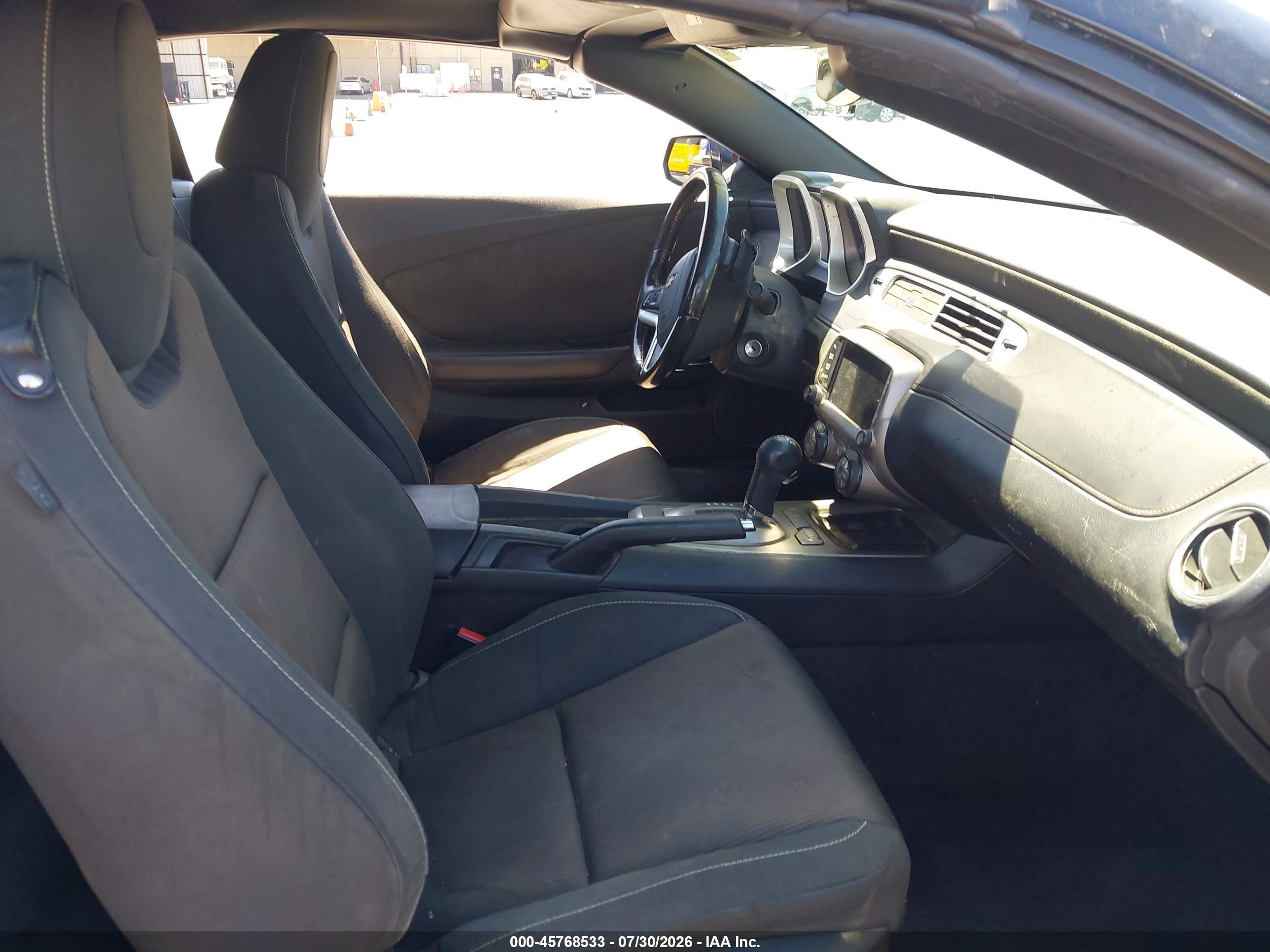 2015 Chevrolet Camaro 1lt Black vin: 2G1FD3D38F9224659