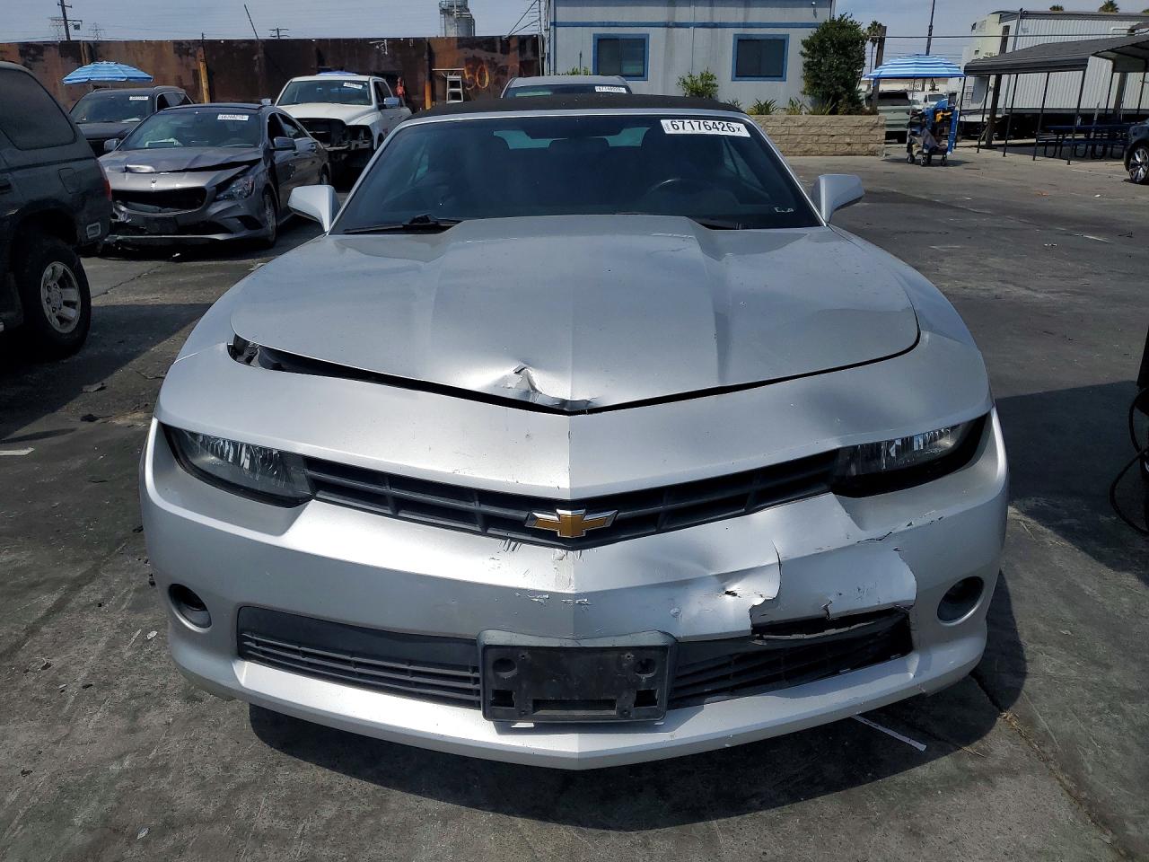 2015 Chevrolet Camaro Lt Silver vin: 2G1FD3D38F9266653