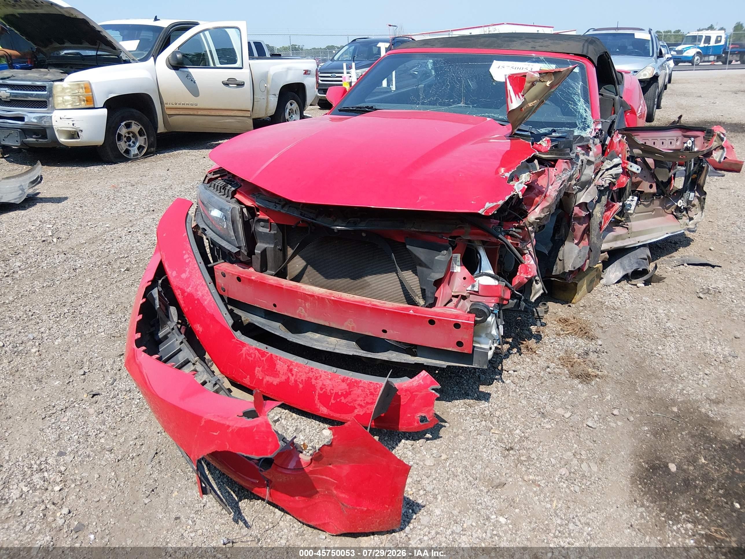 2015 Chevrolet Camaro 1lt Red vin: 2G1FD3D39F9143895