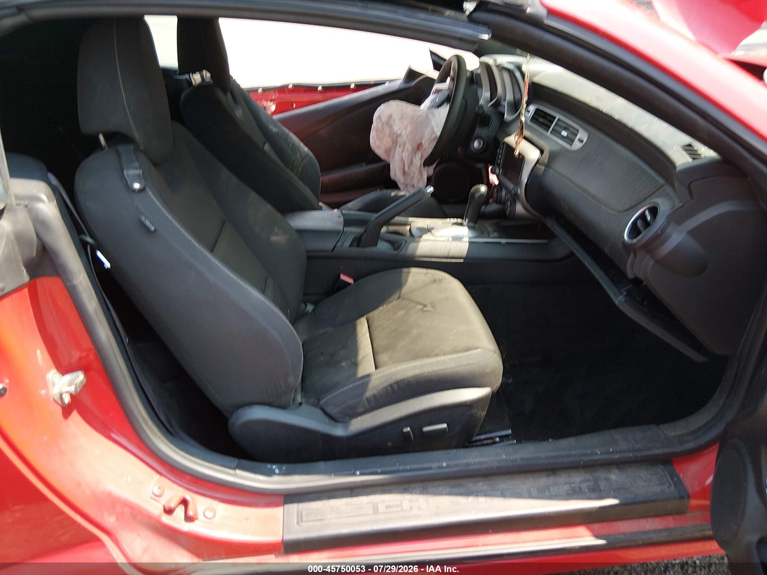 2015 Chevrolet Camaro 1lt Red vin: 2G1FD3D39F9143895
