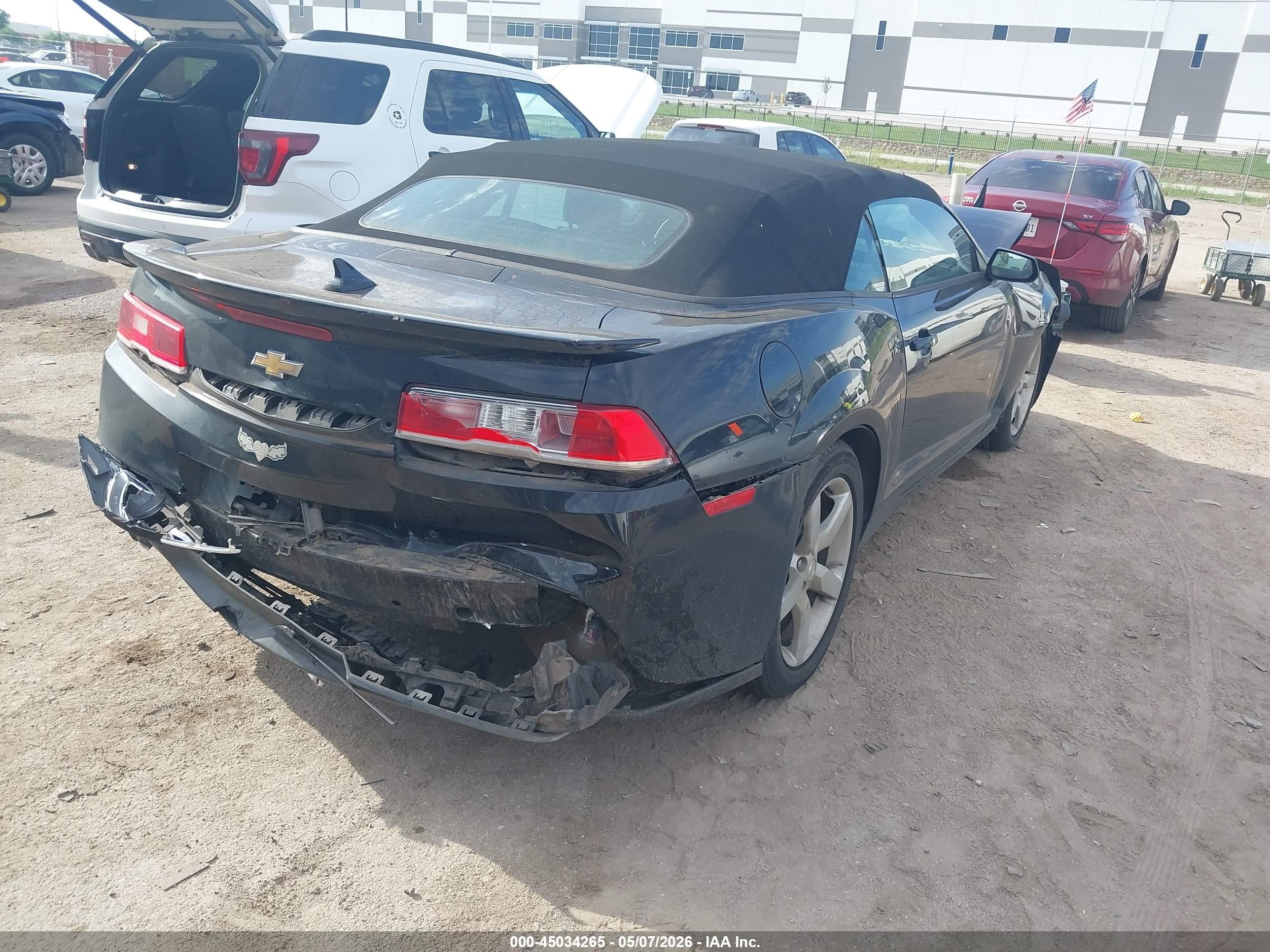 2015 Chevrolet Camaro 1lt Black vin: 2G1FD3D39F9167954