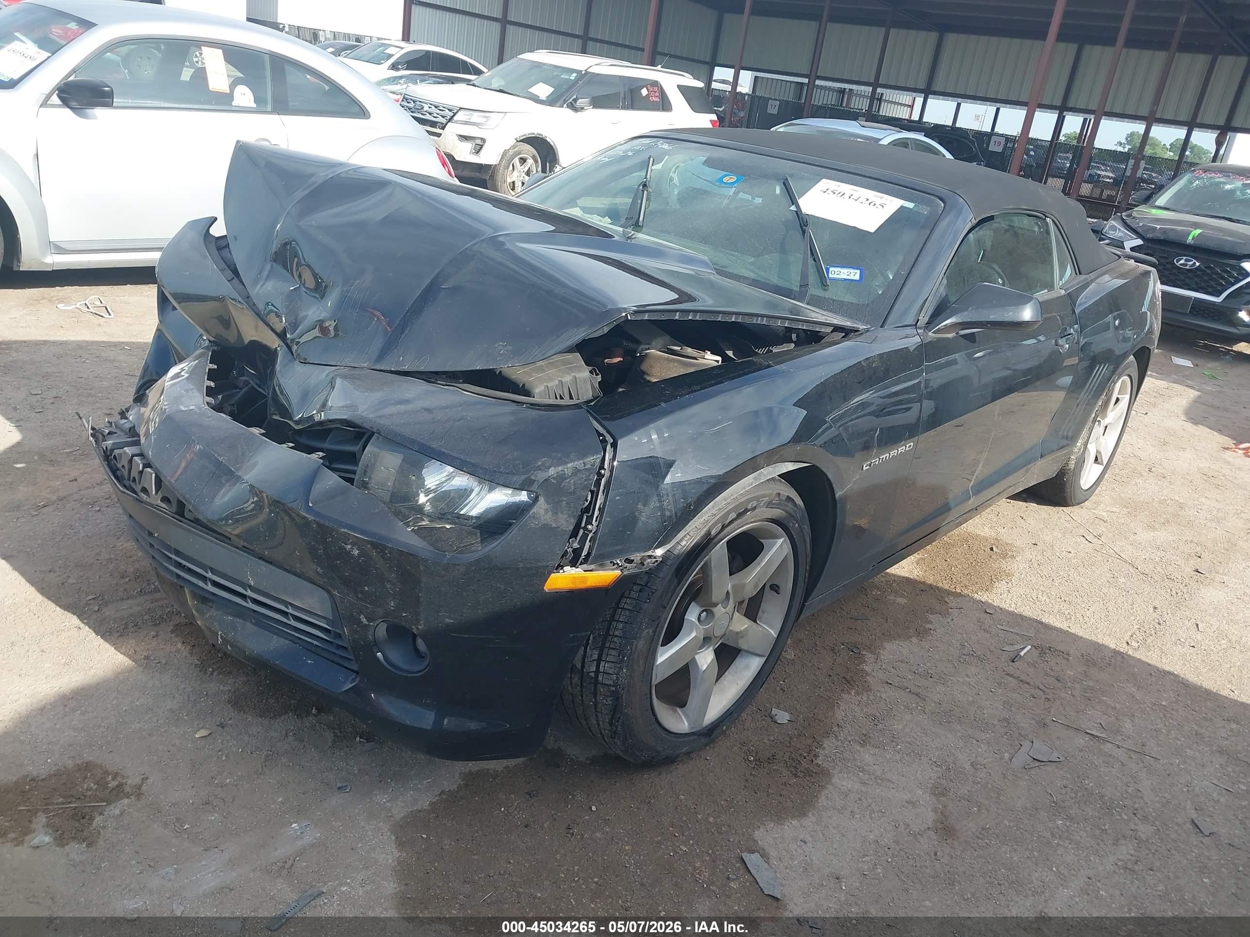 2015 Chevrolet Camaro 1lt Black vin: 2G1FD3D39F9167954
