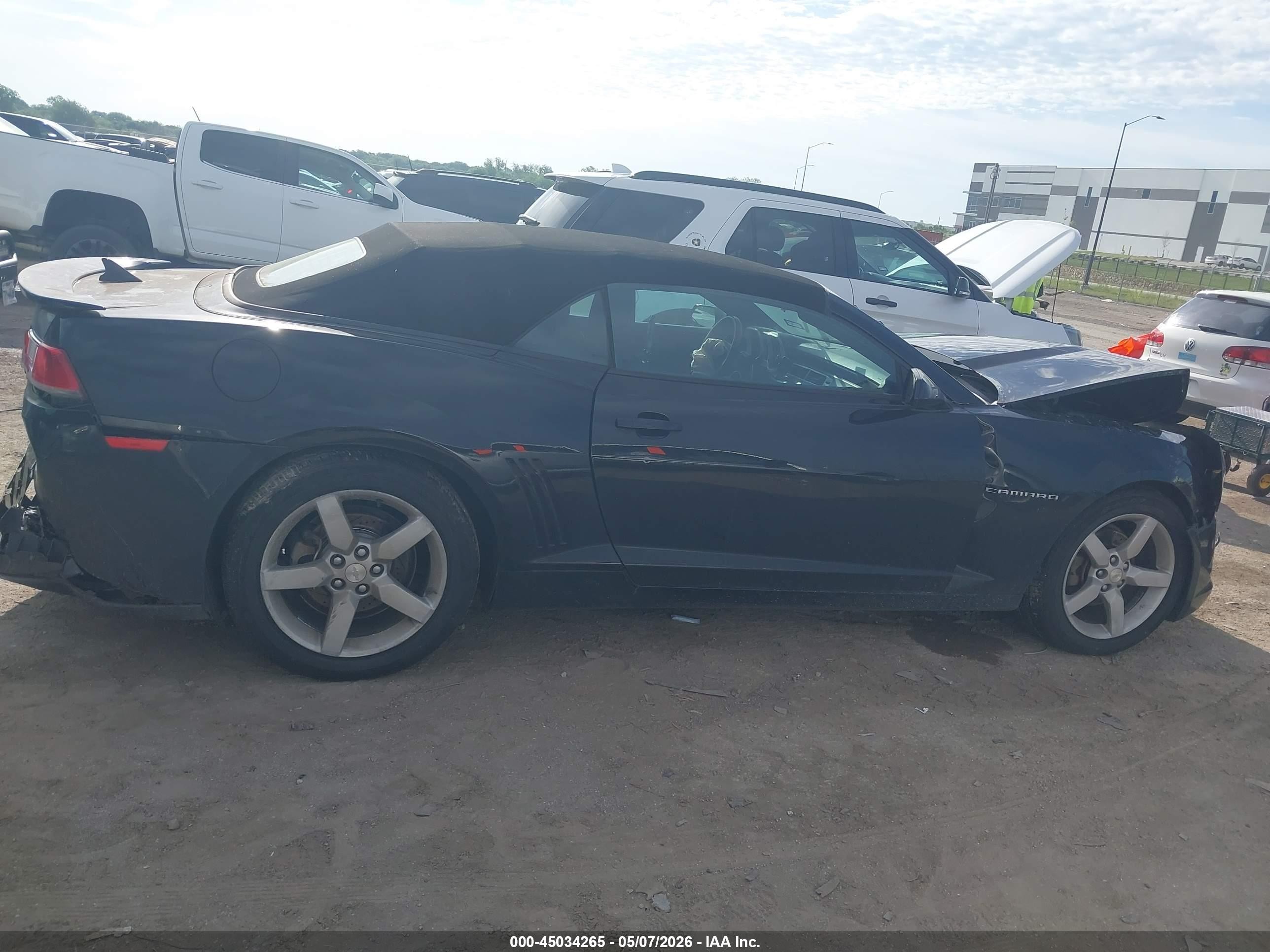 2015 Chevrolet Camaro 1lt Black vin: 2G1FD3D39F9167954
