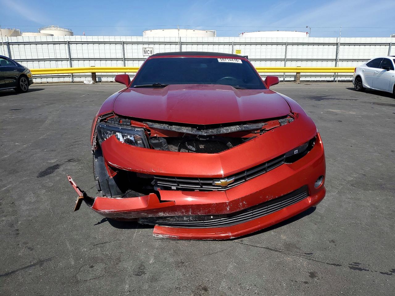 2015 Chevrolet Camaro Lt Orange vin: 2G1FD3D39F9208423