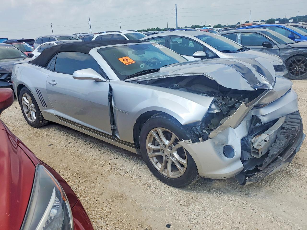 2015 Chevrolet Camaro Lt Silver vin: 2G1FD3D3XF9121145