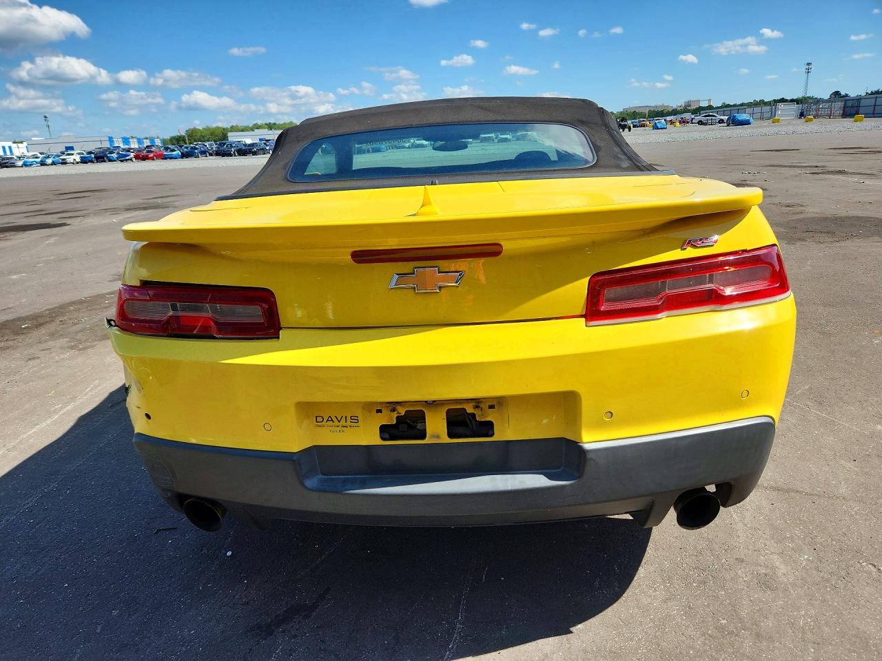 2015 Chevrolet Camaro Lt Yellow vin: 2G1FD3D3XF9287536