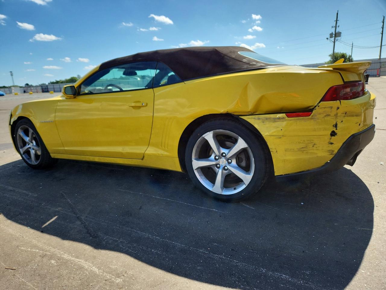 2015 Chevrolet Camaro Lt Yellow vin: 2G1FD3D3XF9287536