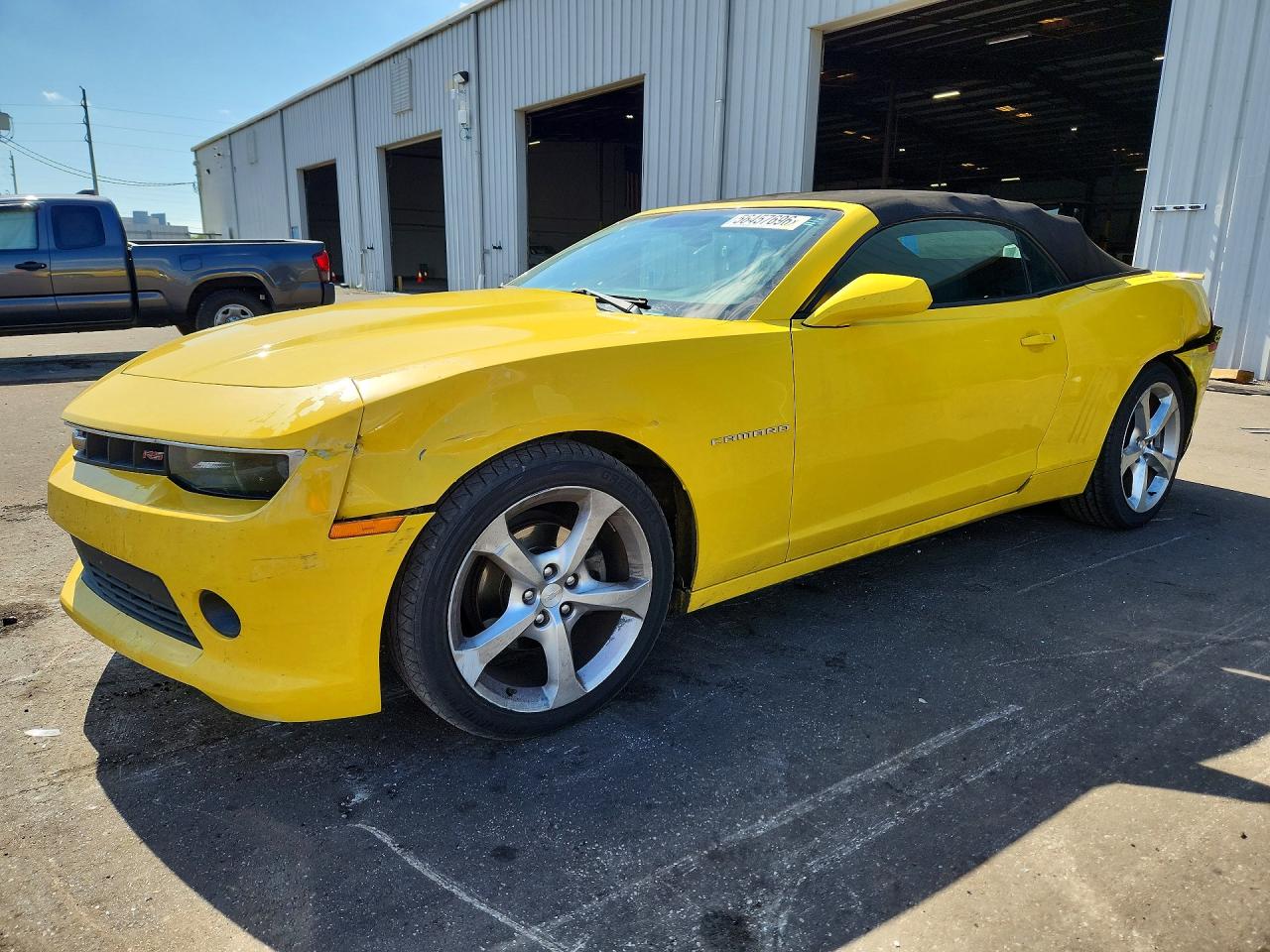 2015 Chevrolet Camaro Lt Yellow vin: 2G1FD3D3XF9287536