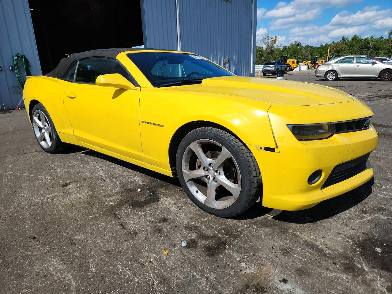 2015 Chevrolet Camaro Lt Yellow vin: 2G1FD3D3XF9287536