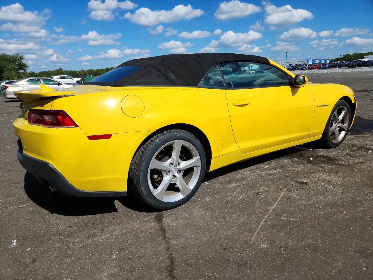 2015 Chevrolet Camaro Lt Yellow vin: 2G1FD3D3XF9287536