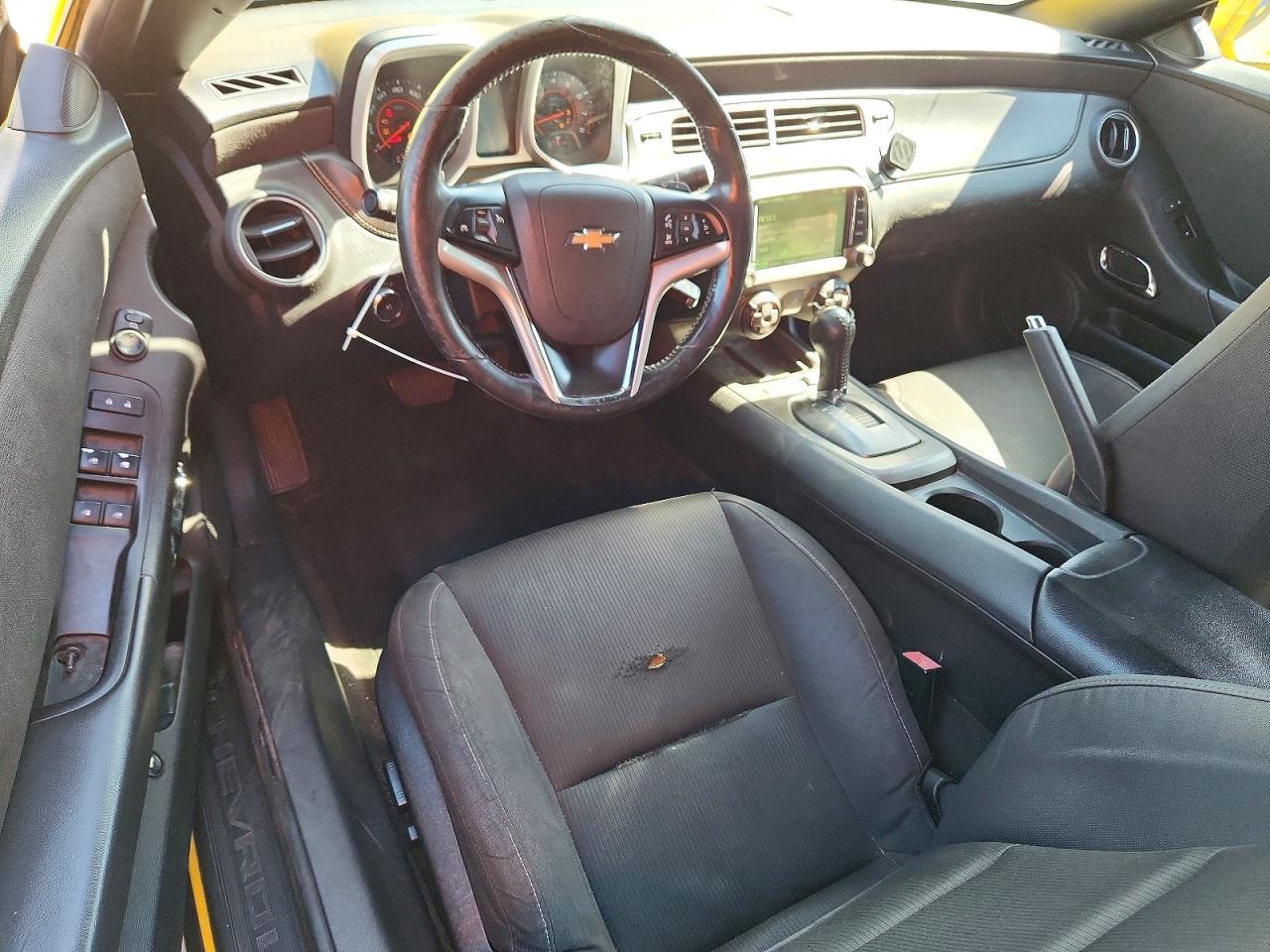 2015 Chevrolet Camaro Lt Yellow vin: 2G1FD3D3XF9287536