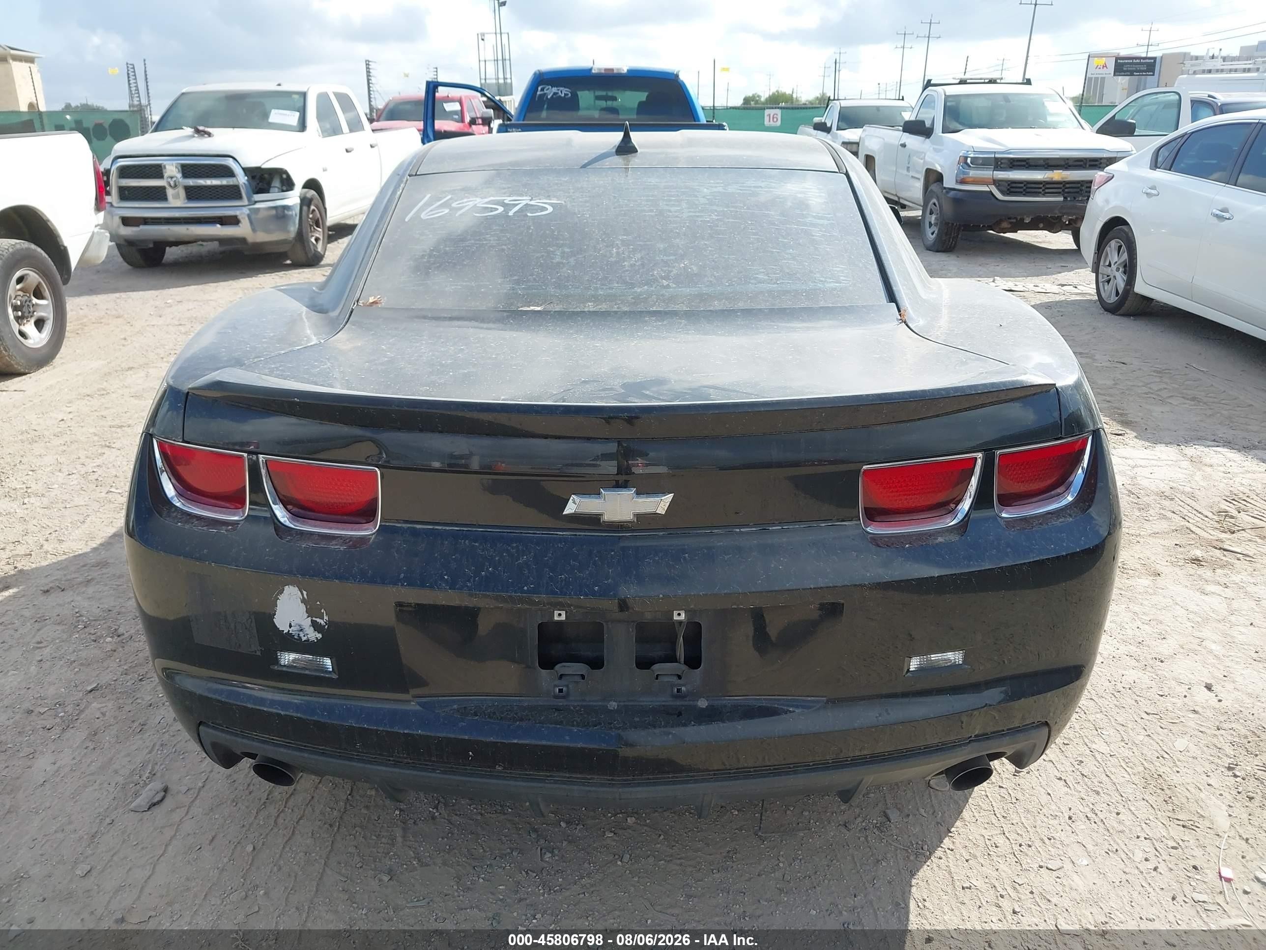 2012 Chevrolet Camaro 1ls Black vin: 2G1FE1E31C9169595