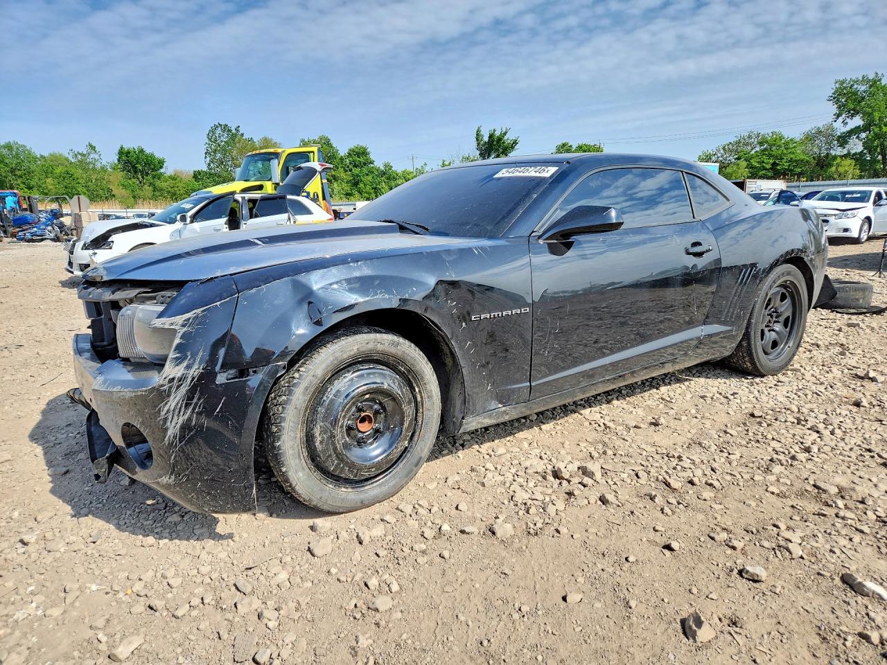 2012 Chevrolet Camaro Ls Black vin: 2G1FE1E33C9108460