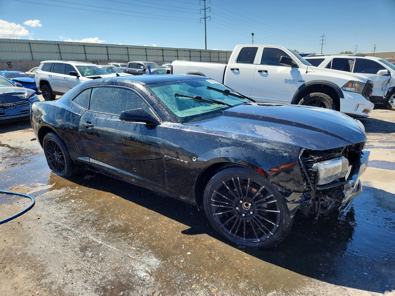 2012 Chevrolet Camaro Ls Black vin: 2G1FE1E34C9141306