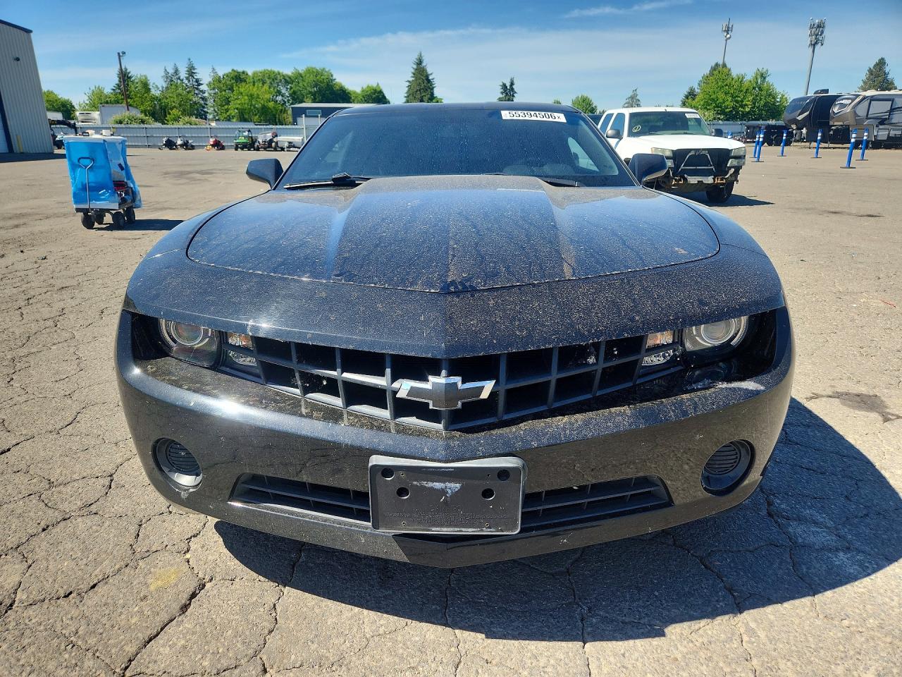 2013 Chevrolet Camaro Ls Black vin: 2G1FE1E34D9168782