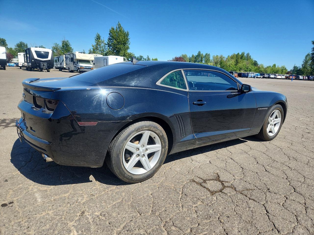 2013 Chevrolet Camaro Ls Black vin: 2G1FE1E34D9168782