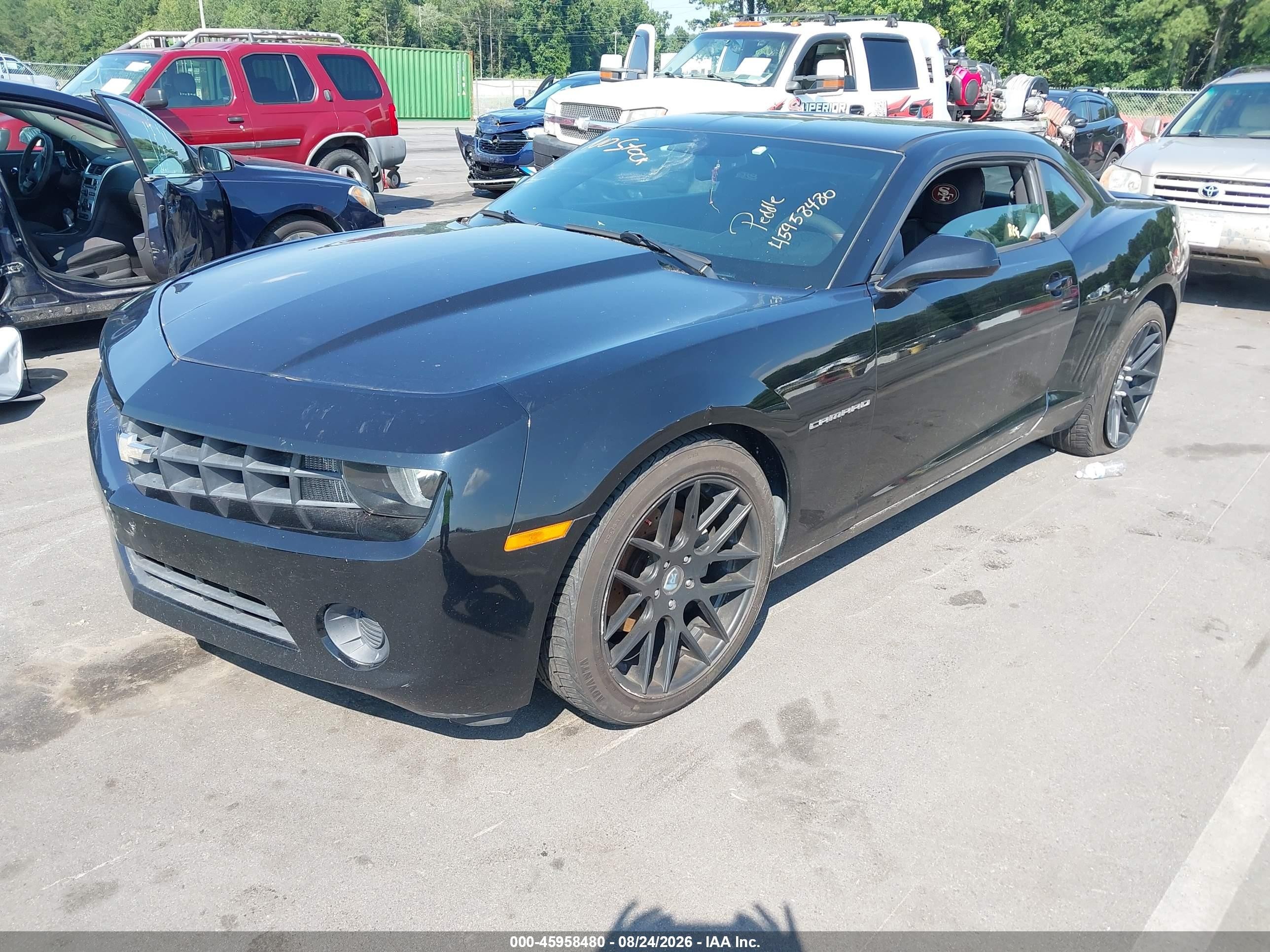 2012 Chevrolet Camaro 1ls Black vin: 2G1FE1E35C9142674