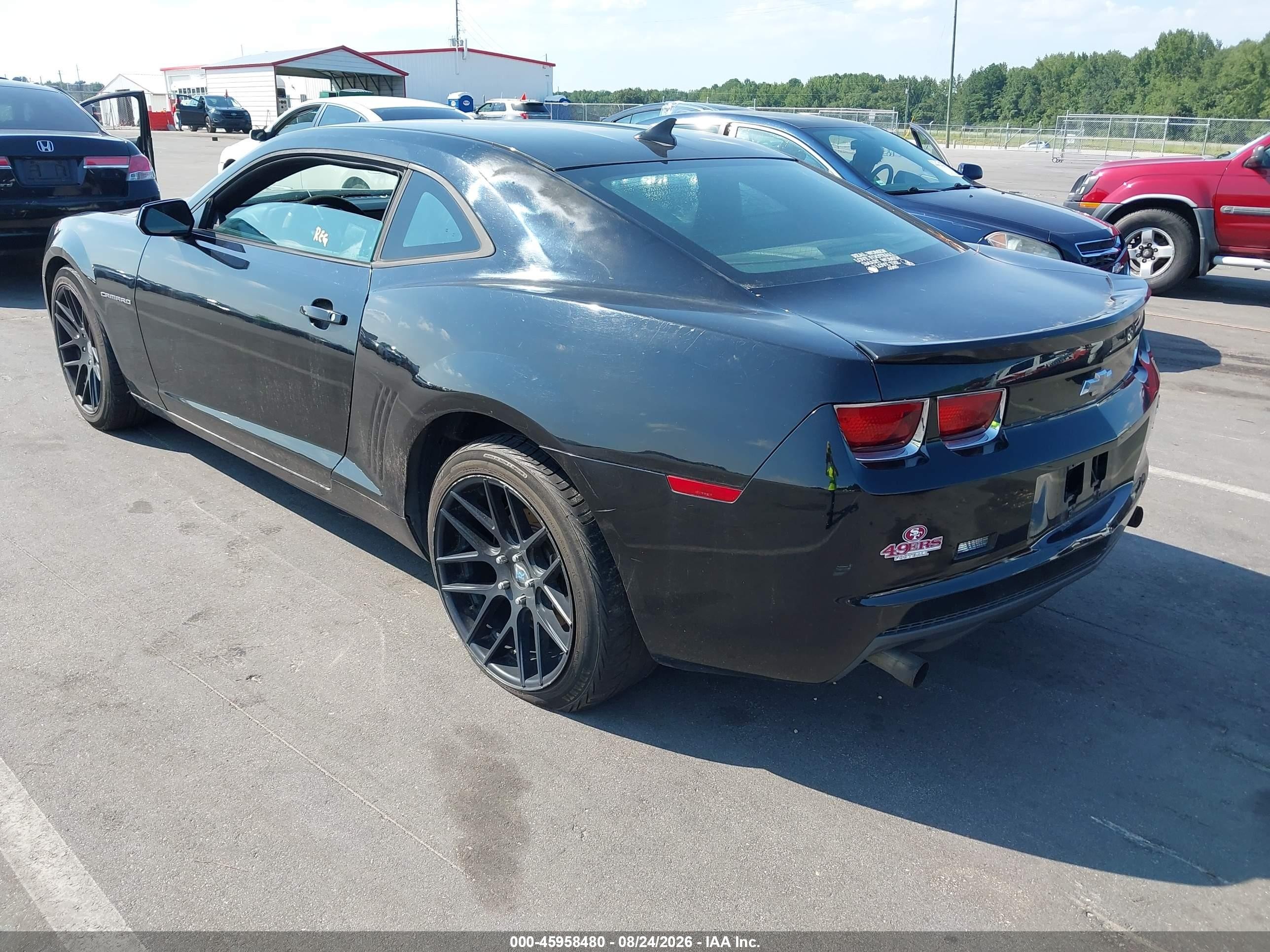 2012 Chevrolet Camaro 1ls Black vin: 2G1FE1E35C9142674