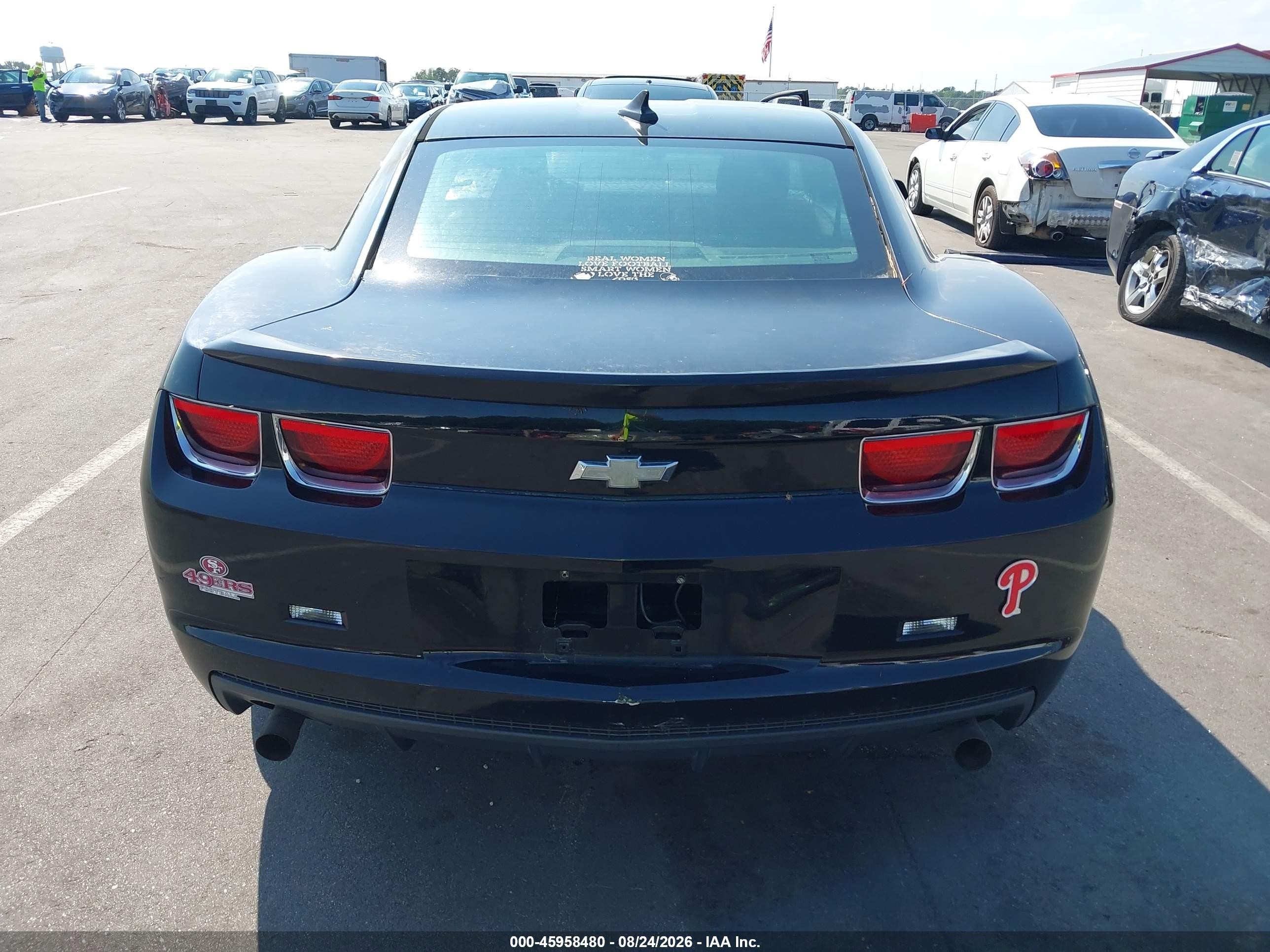 2012 Chevrolet Camaro 1ls Black vin: 2G1FE1E35C9142674